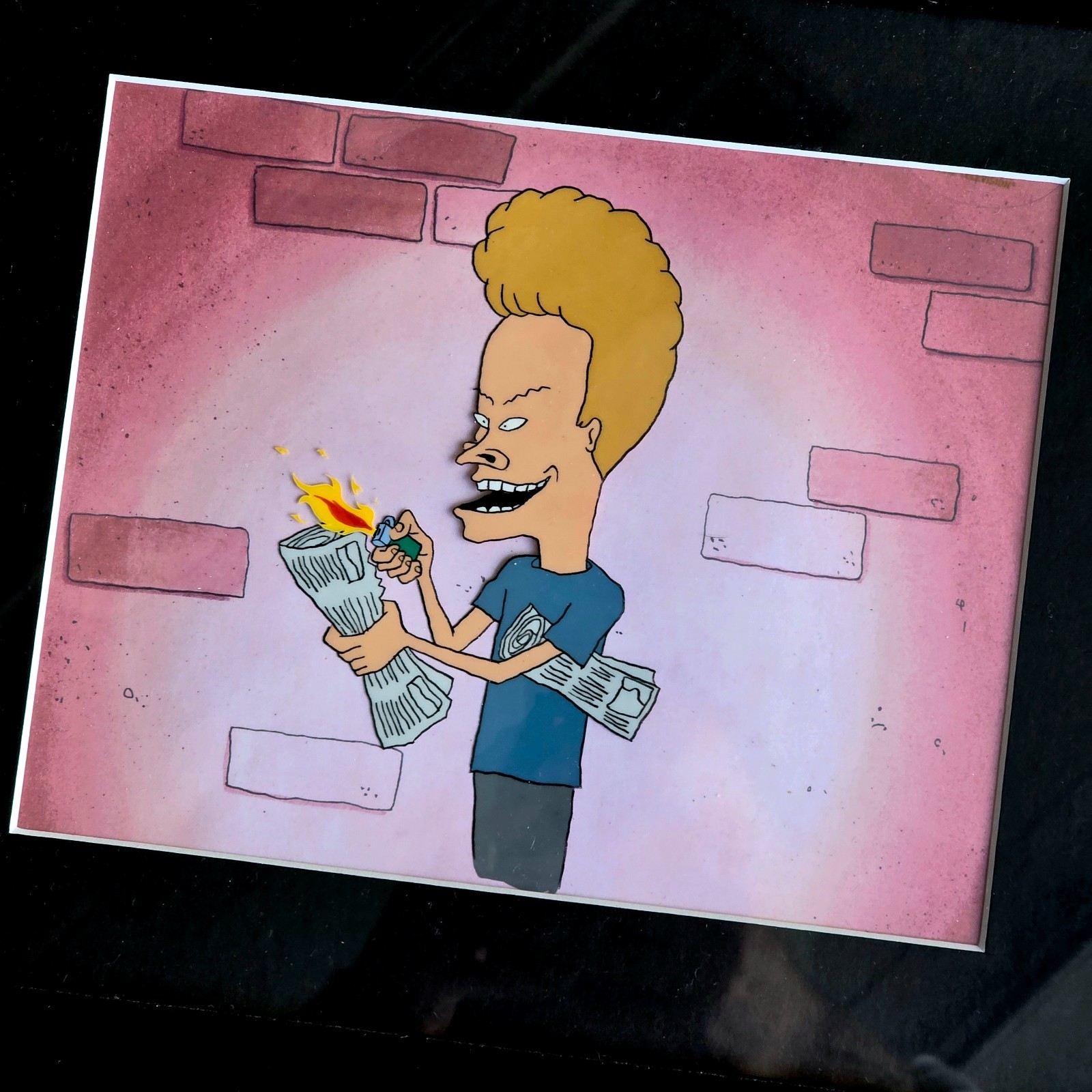 Beavis and Butt-Head BANNED SCENE animation cel 1993 mtv simpsons stimpy disney