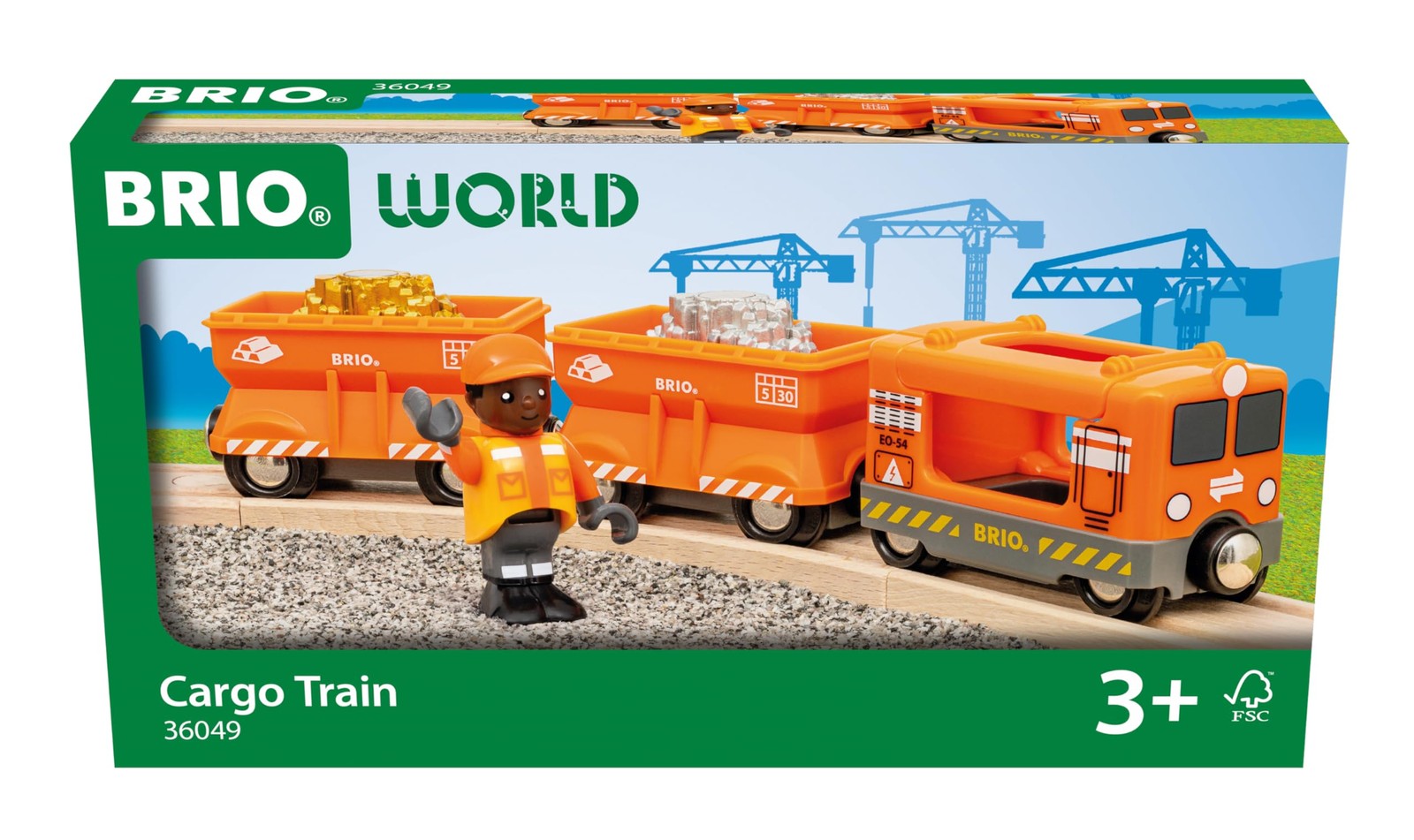World – 36049 Gold Cargo Train | Toy Train Set for Kids Aged 3 Years Up
