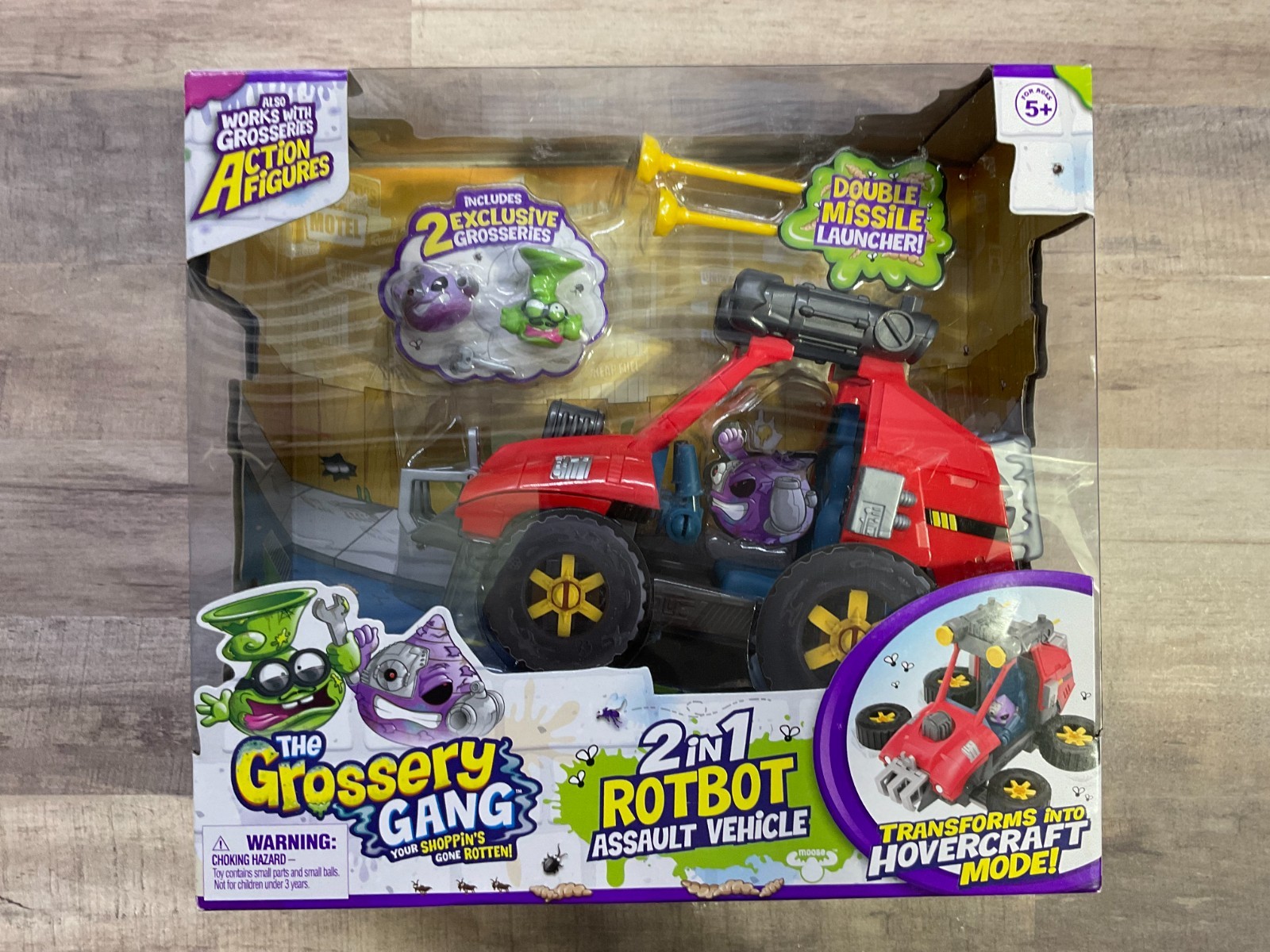 The Grossery Gang 2 in 1 Rotbot Assault Vehicle SEALED J3