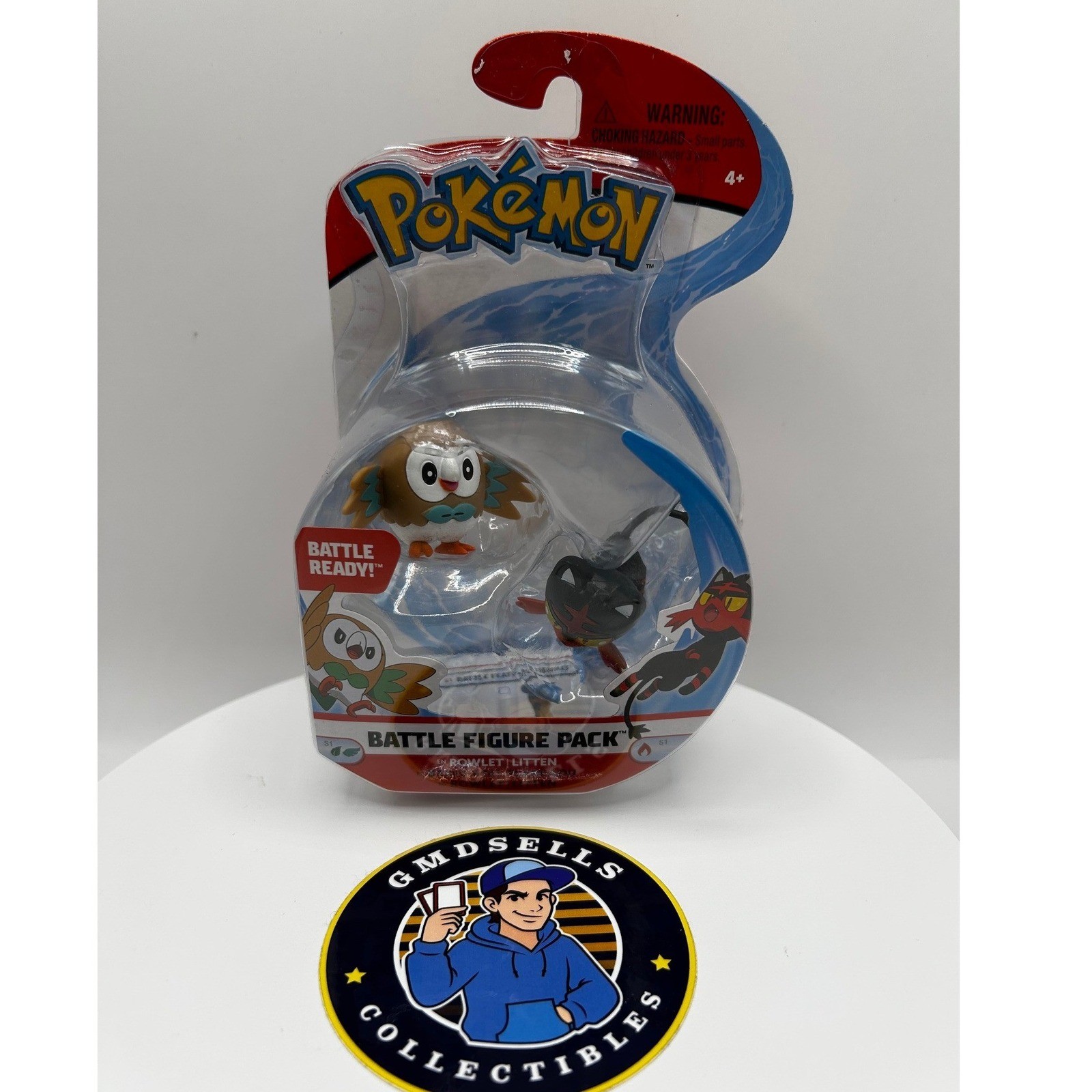 Pokemon Battle Figure Pack 2″ Rowlet & Litten WCT Wicked Cool Toys Series 1 New