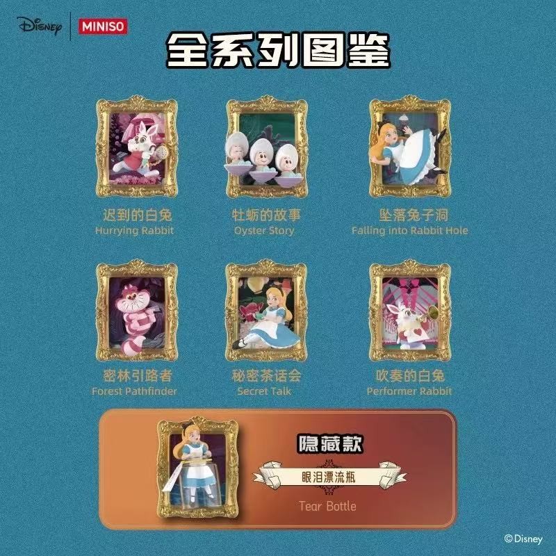 MINISO Disney Alice in Wonderland Series Blind Box Confirmed Figure Art Toy