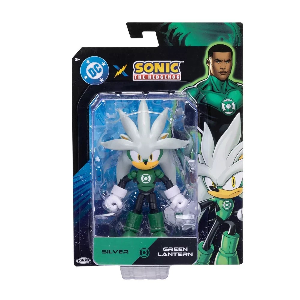 Silver as Green Lantern 5 inch Action Figure Sonic x DC Jakks Pacific