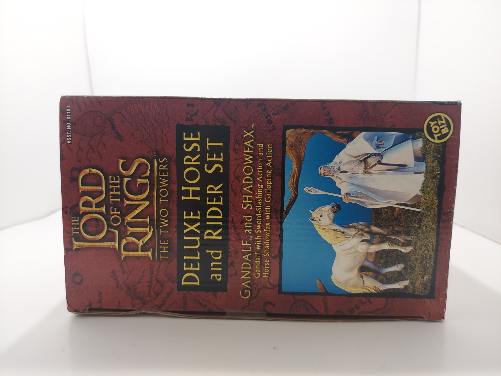 TOYBIZ LORD OF THE RINGS Two Towers GANDALF & SHADOWFAX DELUXE Horse RIDER SET