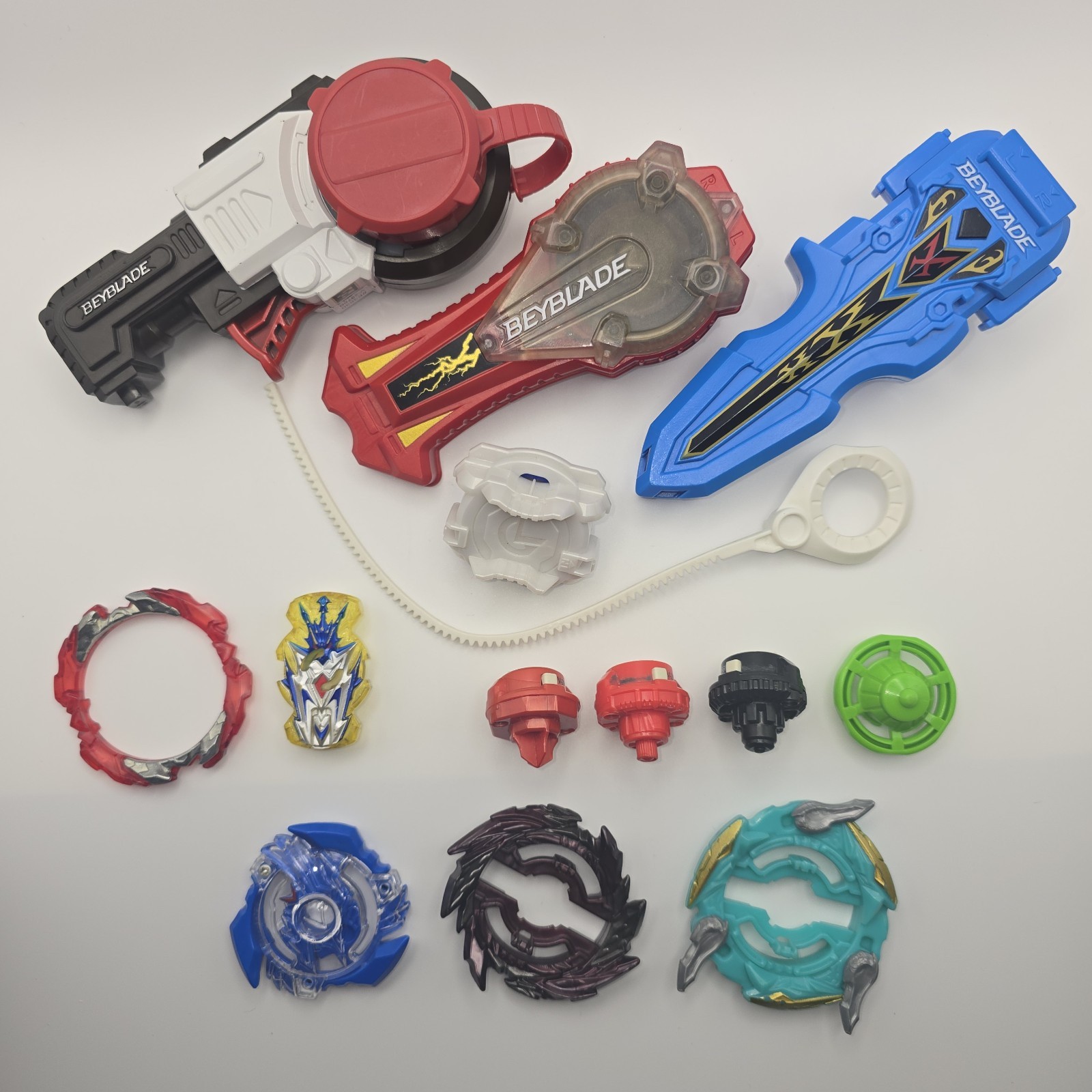 BeyBlades Lot Variety Parts Launchers With Issues Read Description