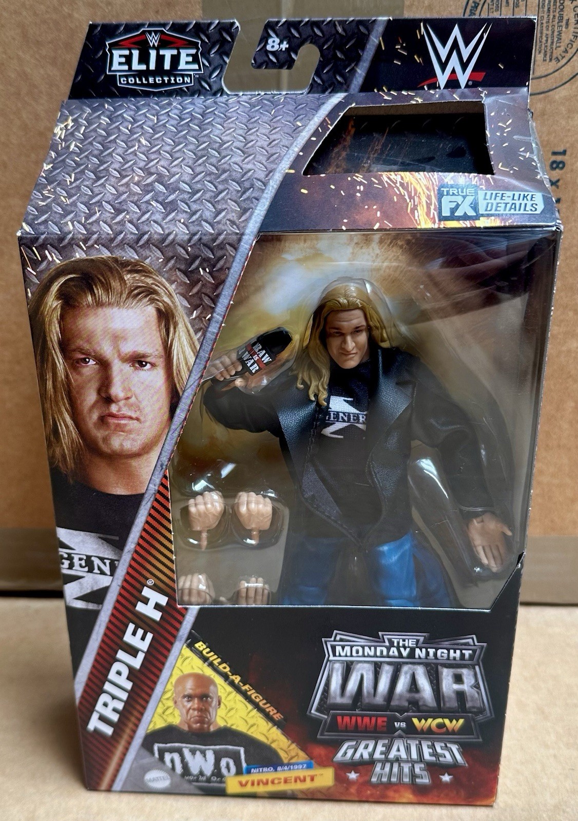 WWE Elite Monday Night Wars Complete Set of 4, (Greatest Hits) w/ Vincent BAF