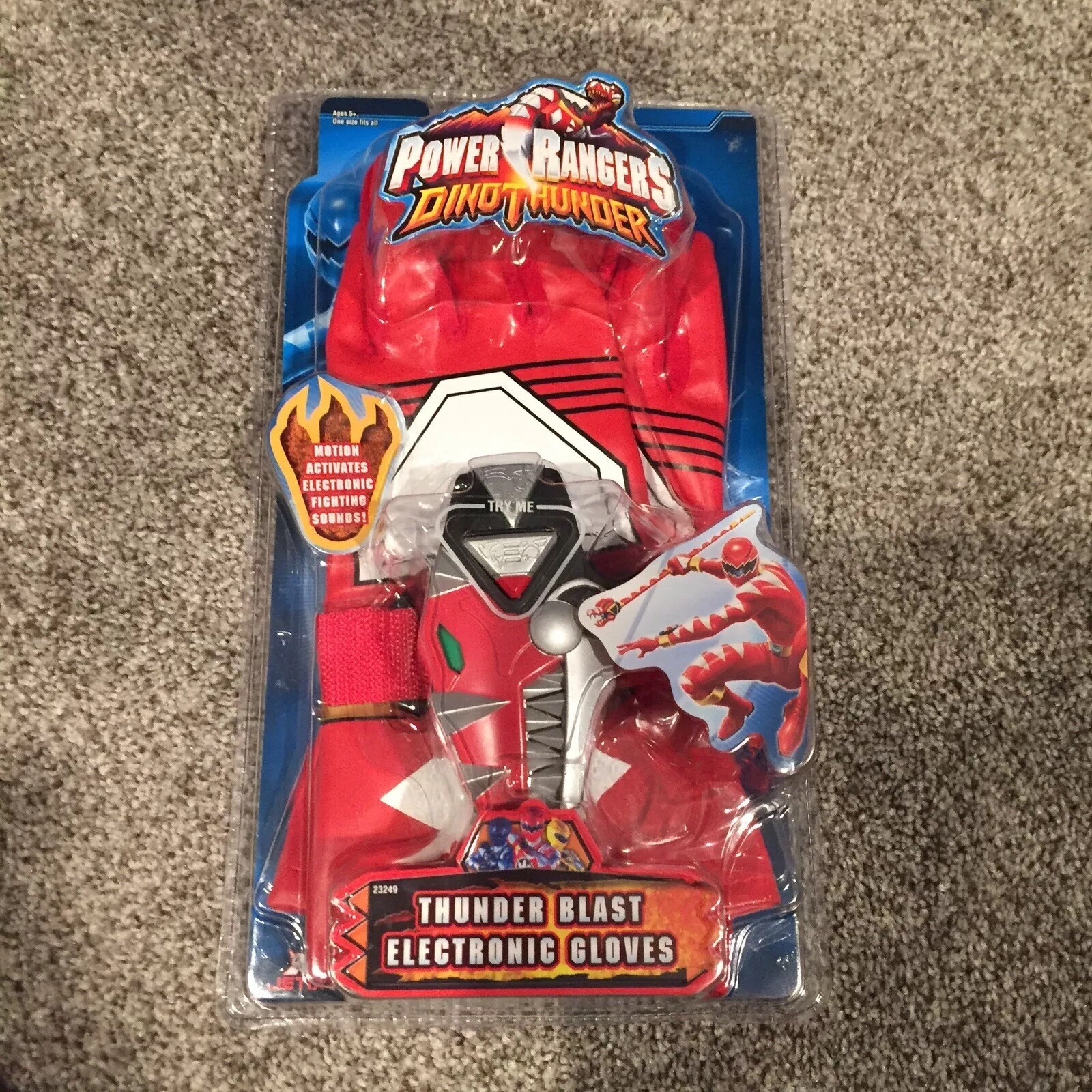 Power Rangers Dino Thunder Blast Electronic Gloves New Sealed Rare One Size