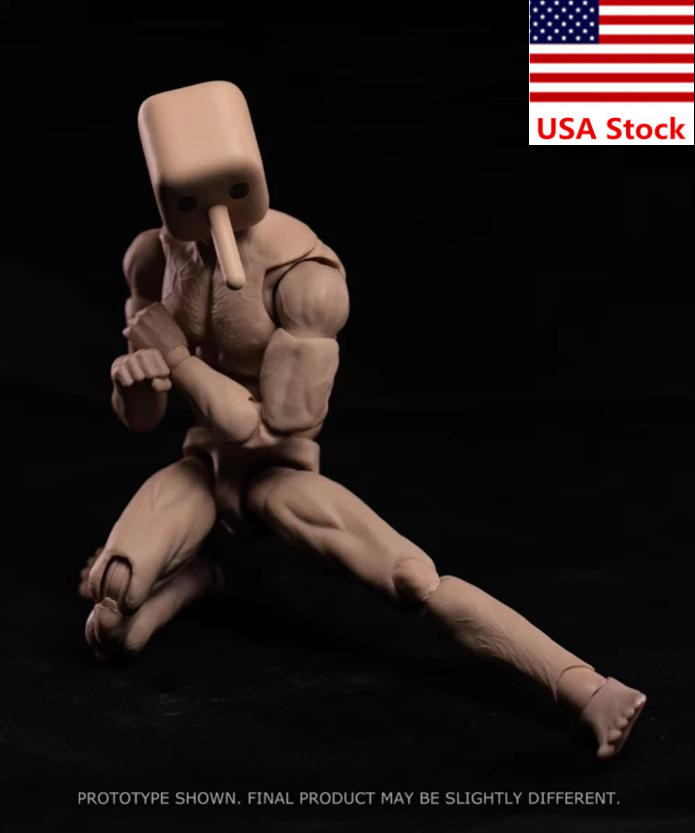 Notaman NT-02W 1/12 Male Muscular Square Head Wide Shoulder Body 6”Figure
