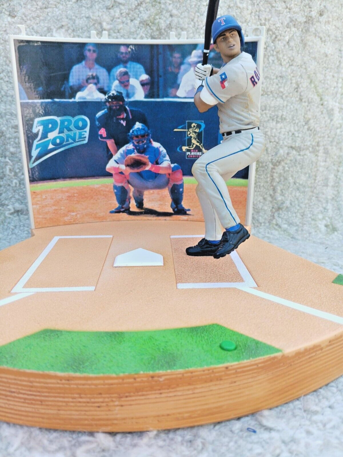 ProZone MLB Great Baseball Moments B. Bonds/A-Rod Figures pair 2002 w plate