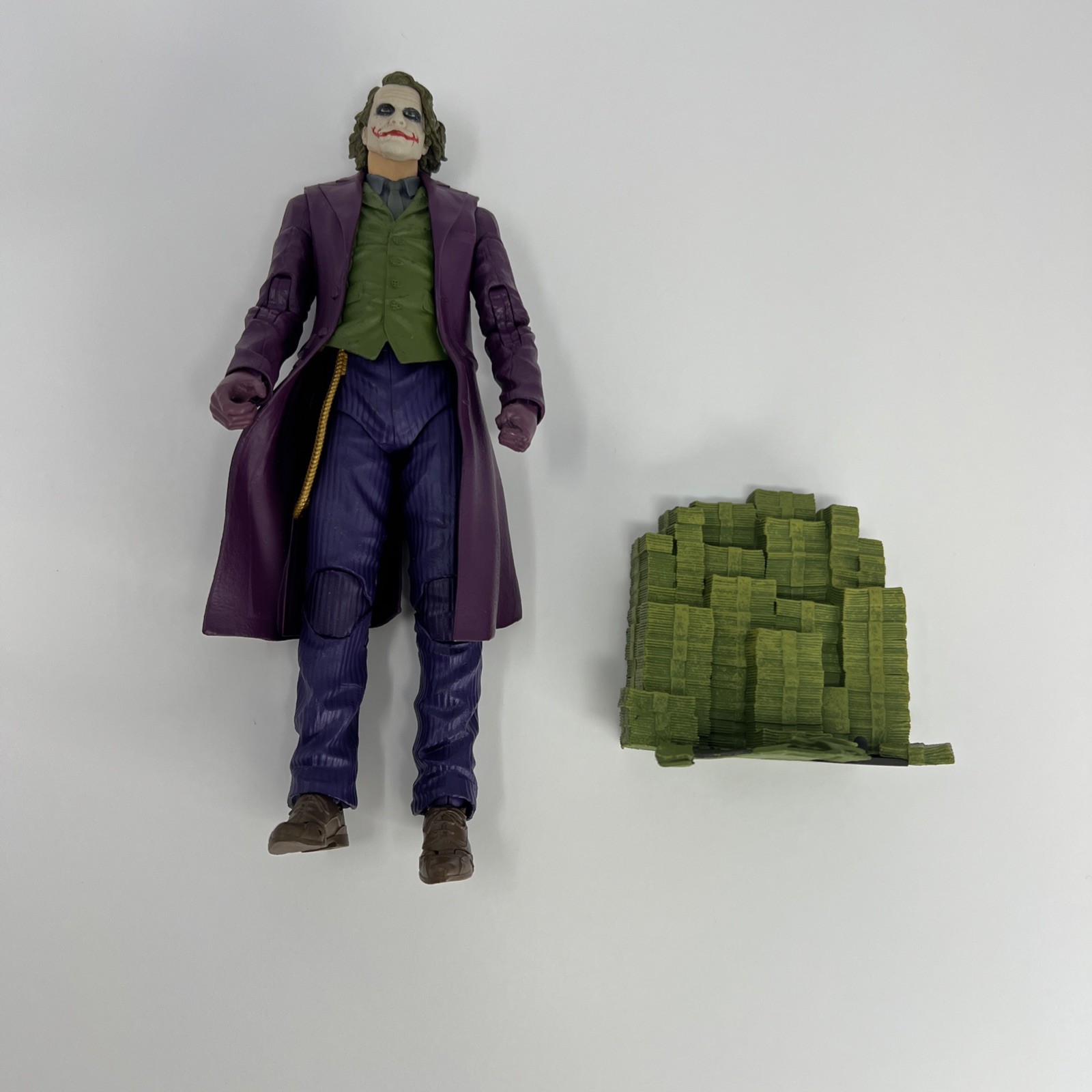 Mcfarlane Dc Multiverse Heath Ledger Joker Figure The Dark Knight Bane Wave