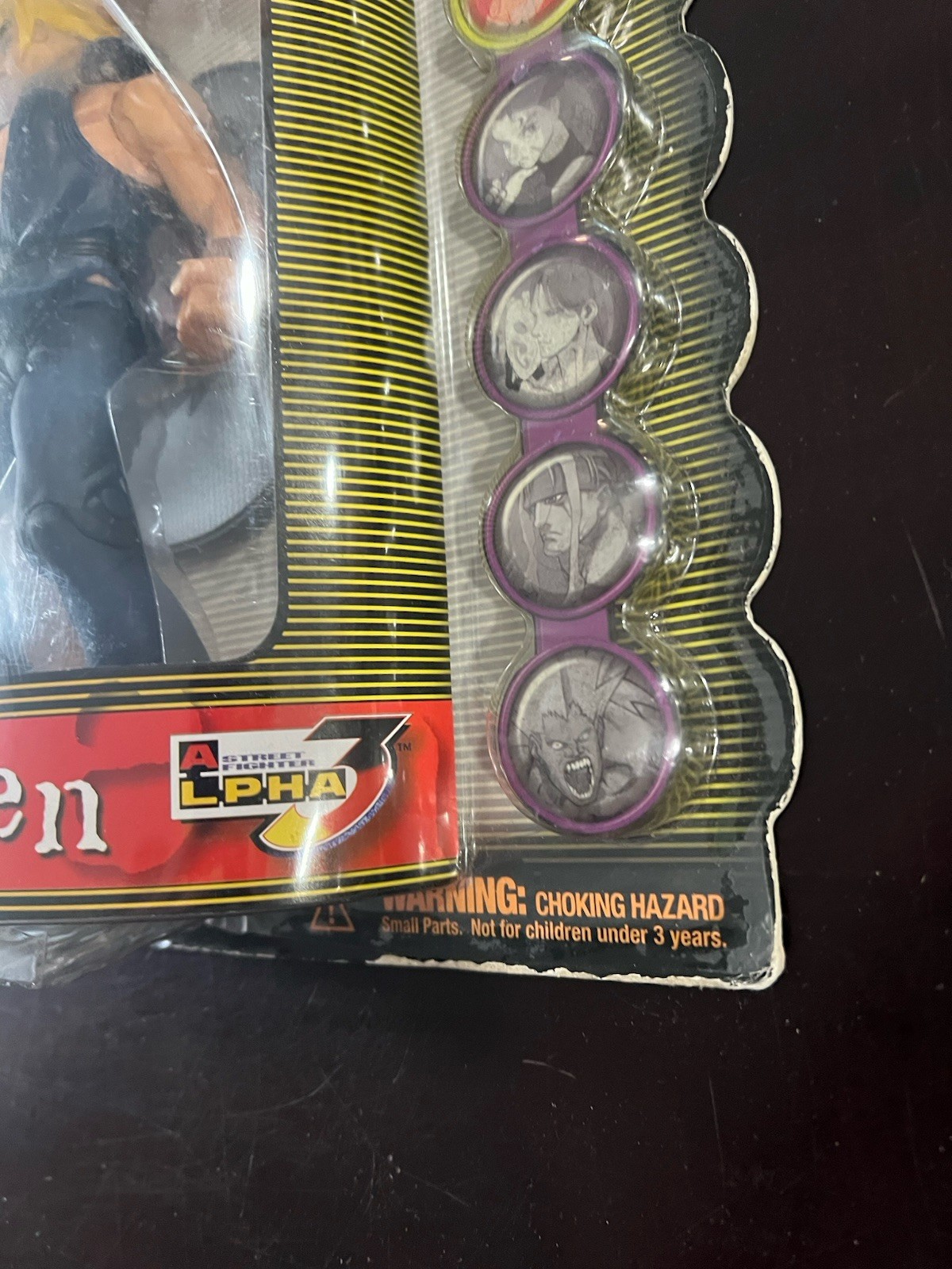Street Fighter action figure Ken player two figure Resaurus 1999 capcom