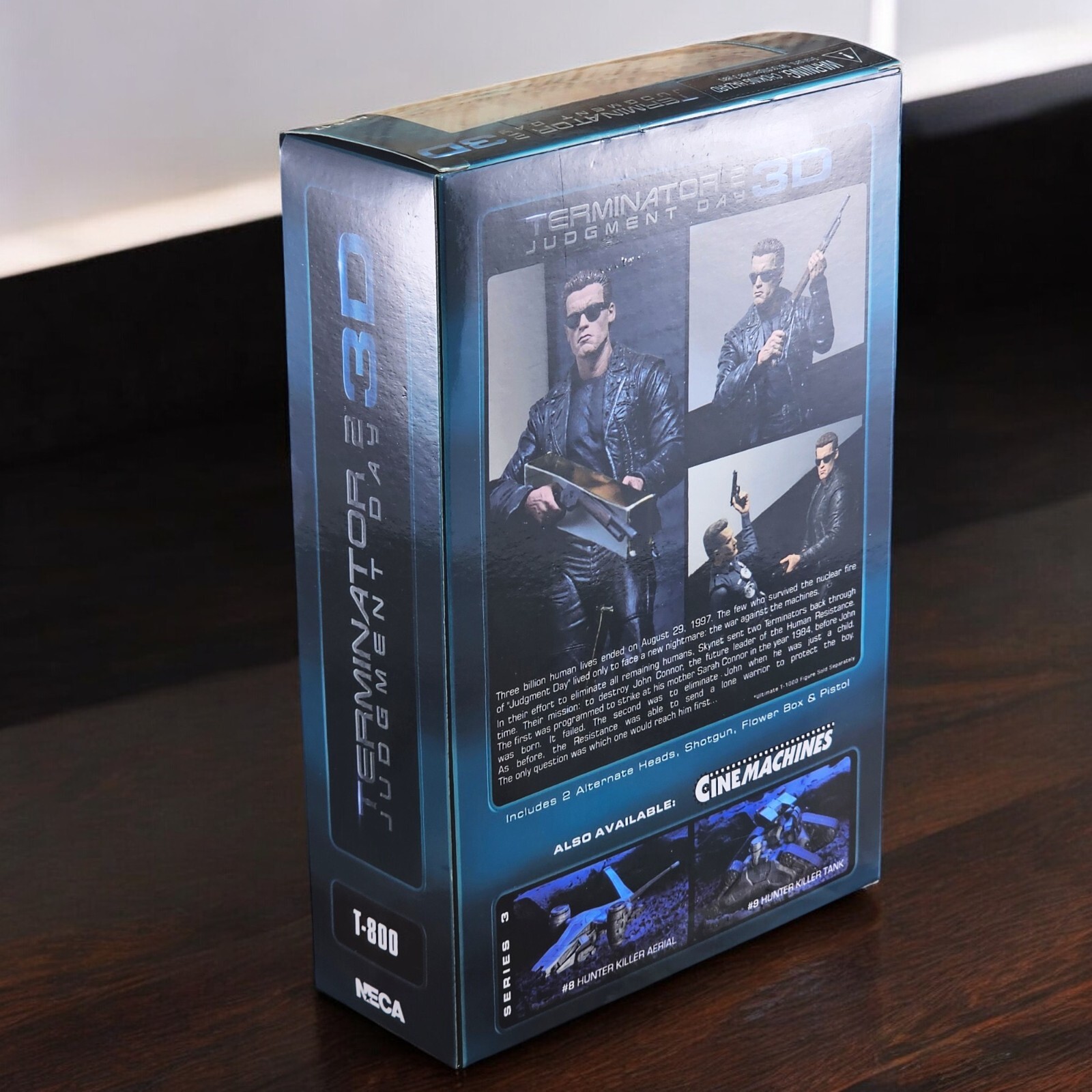NECA Terminator 2 Judgement Day 3D T-800 Action Figure Galleria 2017 NIB HTF