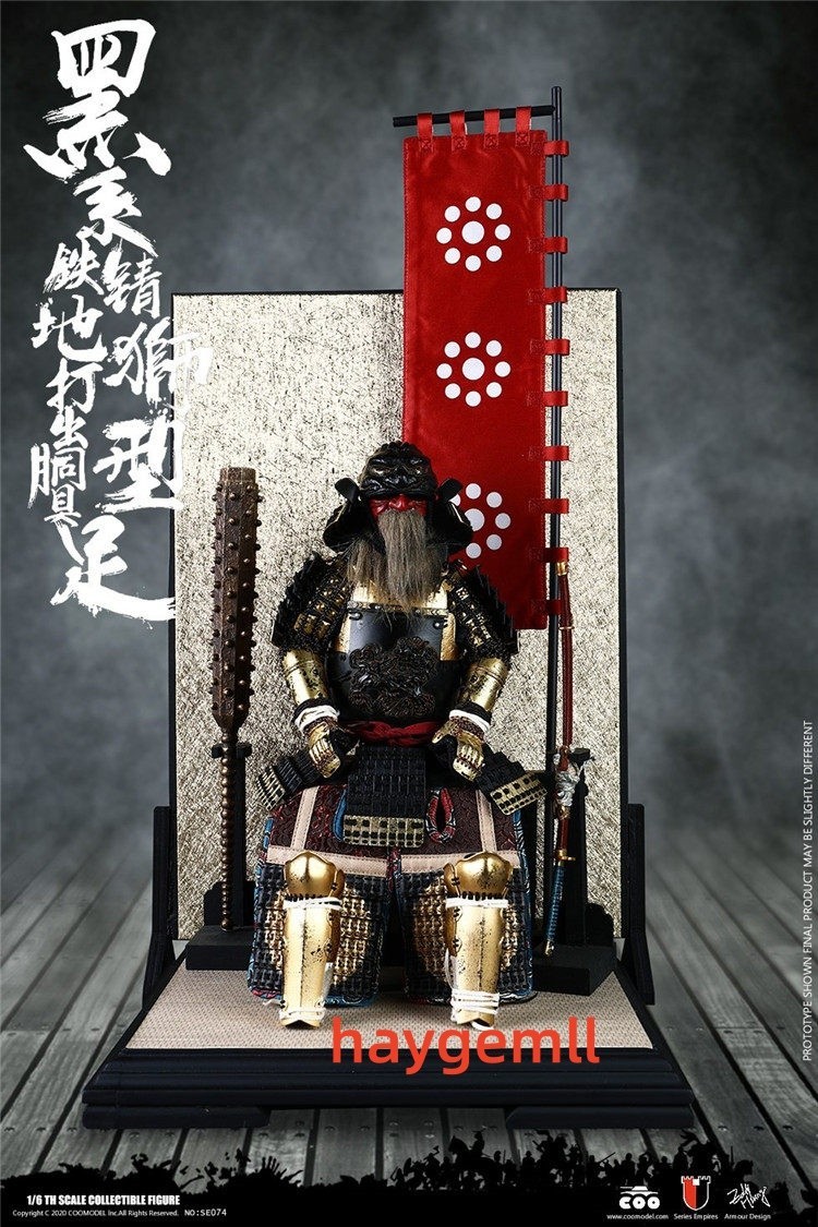 COOMODEL SE074 Japanese Samurai METAL BLACK LION ARMOR 1/6 LEGENDARY VER figure