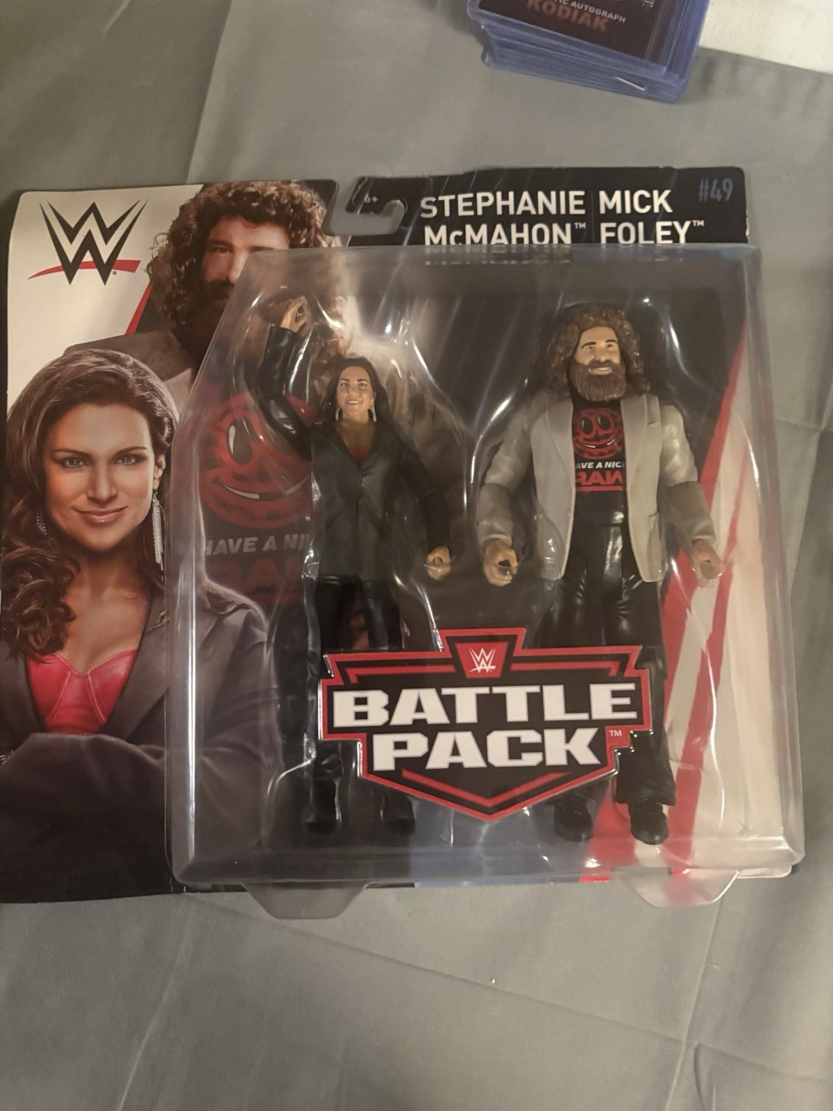 WWE Mick Foley Stephanie McMahon Battle Pack Action Figures *damaged pckg*