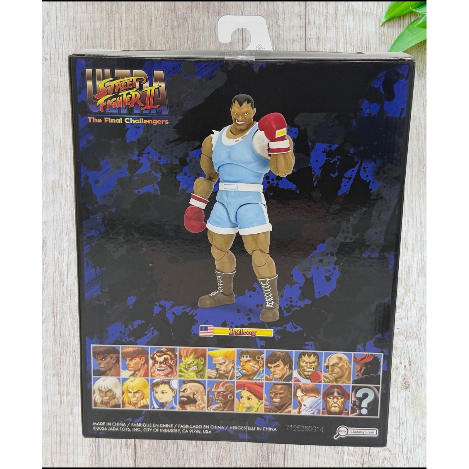 Jada Toys Street Fighter II Balrog 1:12 Scale Action Figure Boxer SFII NIB