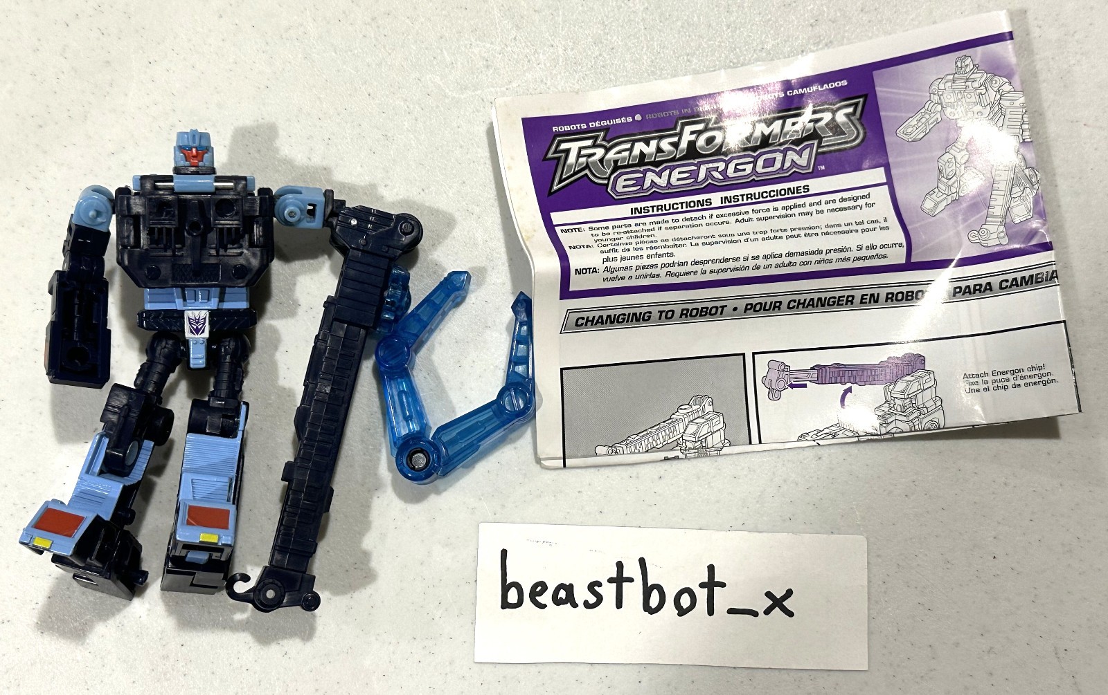 Transformers Energon scout Duststorm Constructicon LOOSE– SEE DESCRIPTION