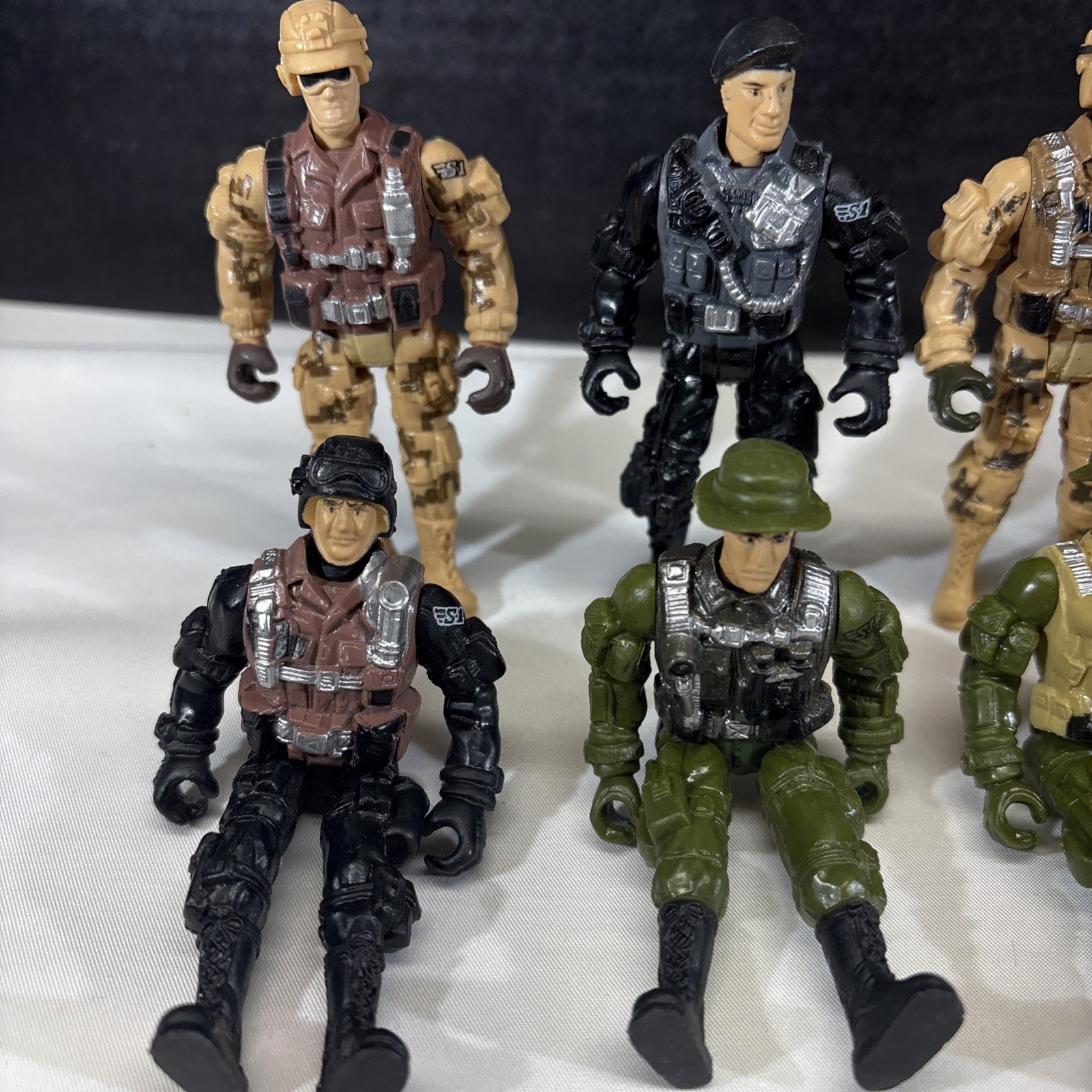 8-Chap Mei S1 Sentinel Army Military Soldier Action Figures 4″ Lot
