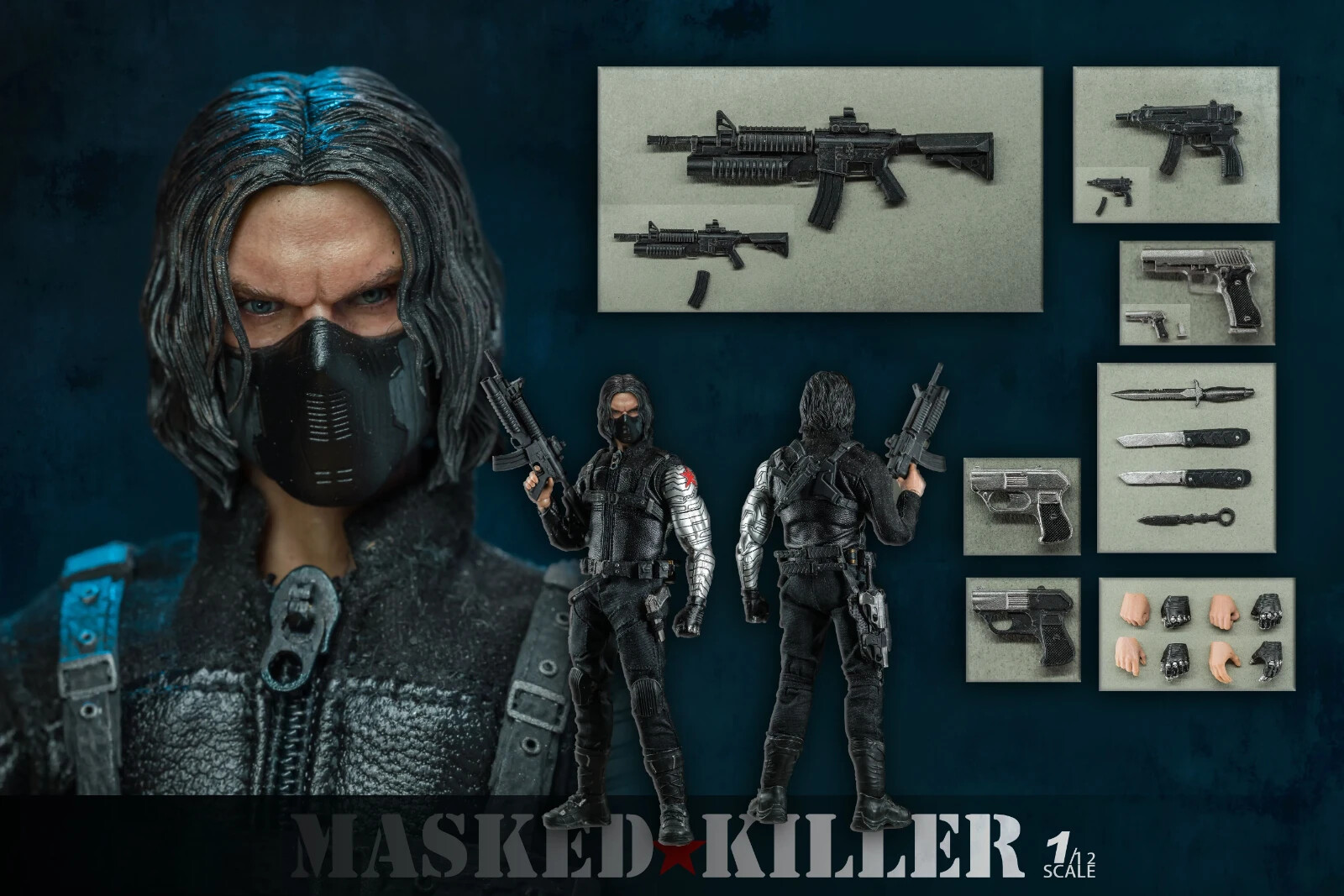 New Nota Studio 1/12 Winter Soldier 6″ Action Figure Deluxe Ver