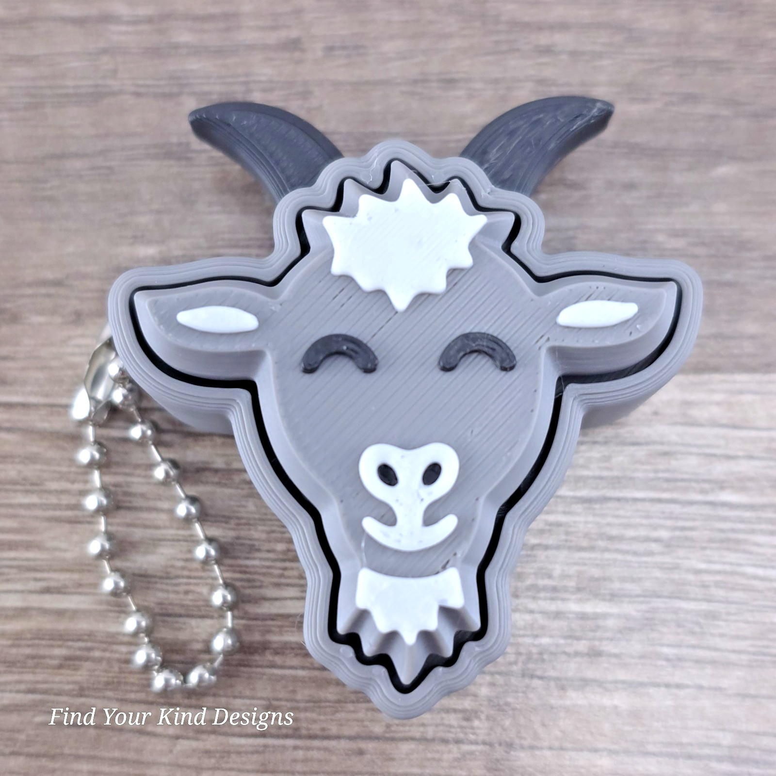 Goat Clicker – 3D Printed Sensory Fidget Toy with Keychain