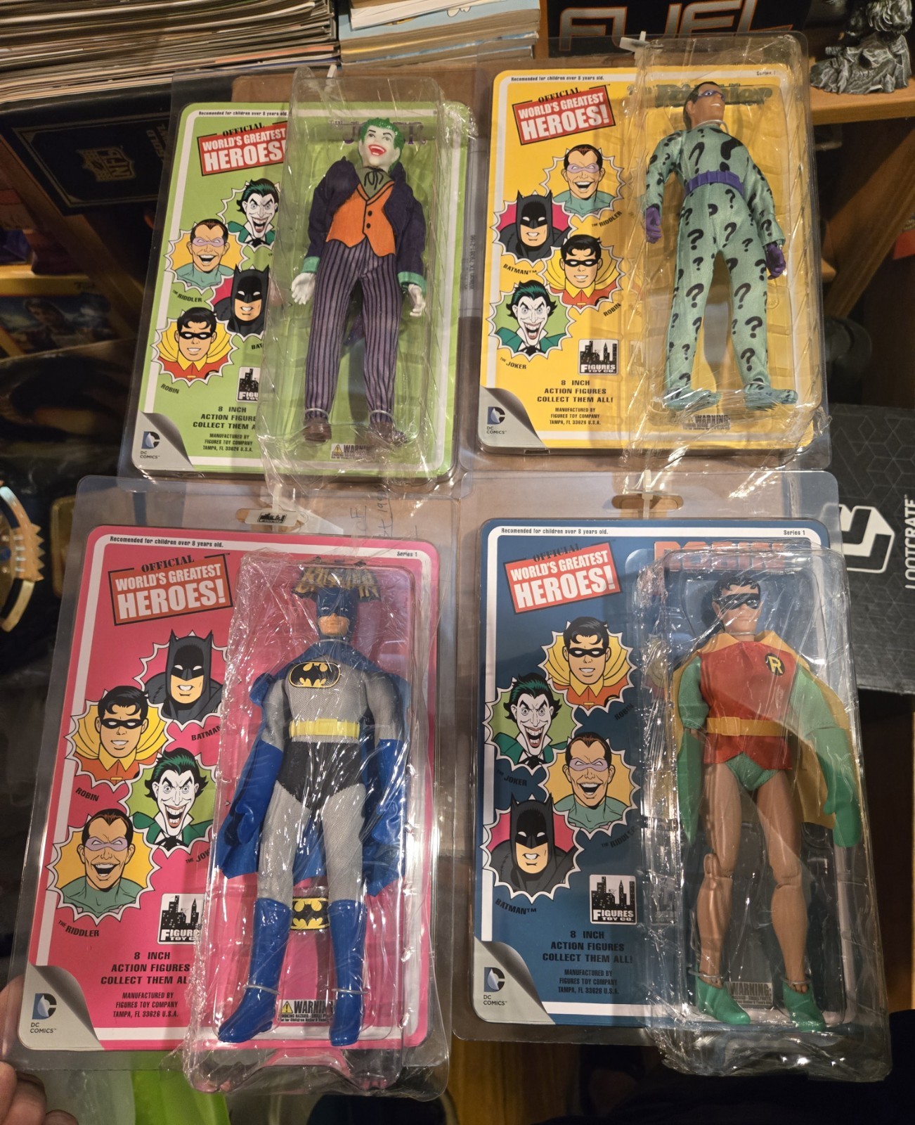 Figures Toy Company World’s Greatest Heroes Batman 8in Boxed Figure Lot 4