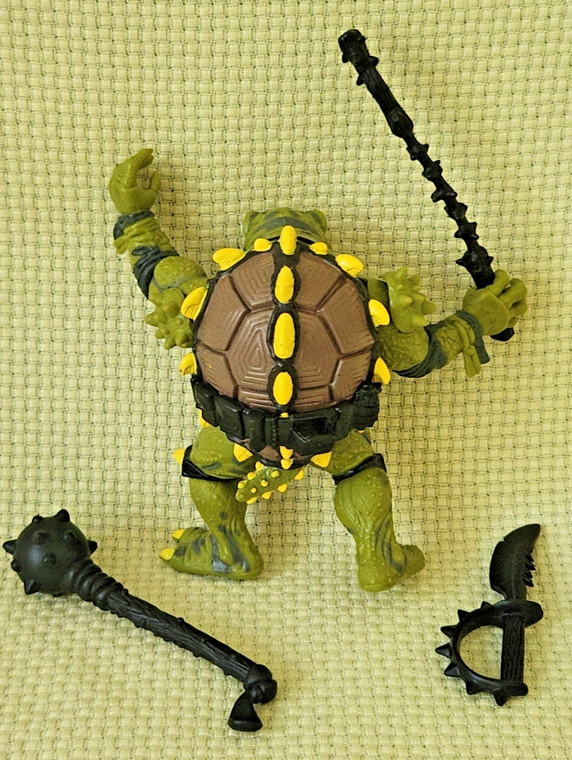 Vtg 1991 TMNT Tokka Figure 100% COMPLETE Playmates Ninja Turtles Secret of Ooze