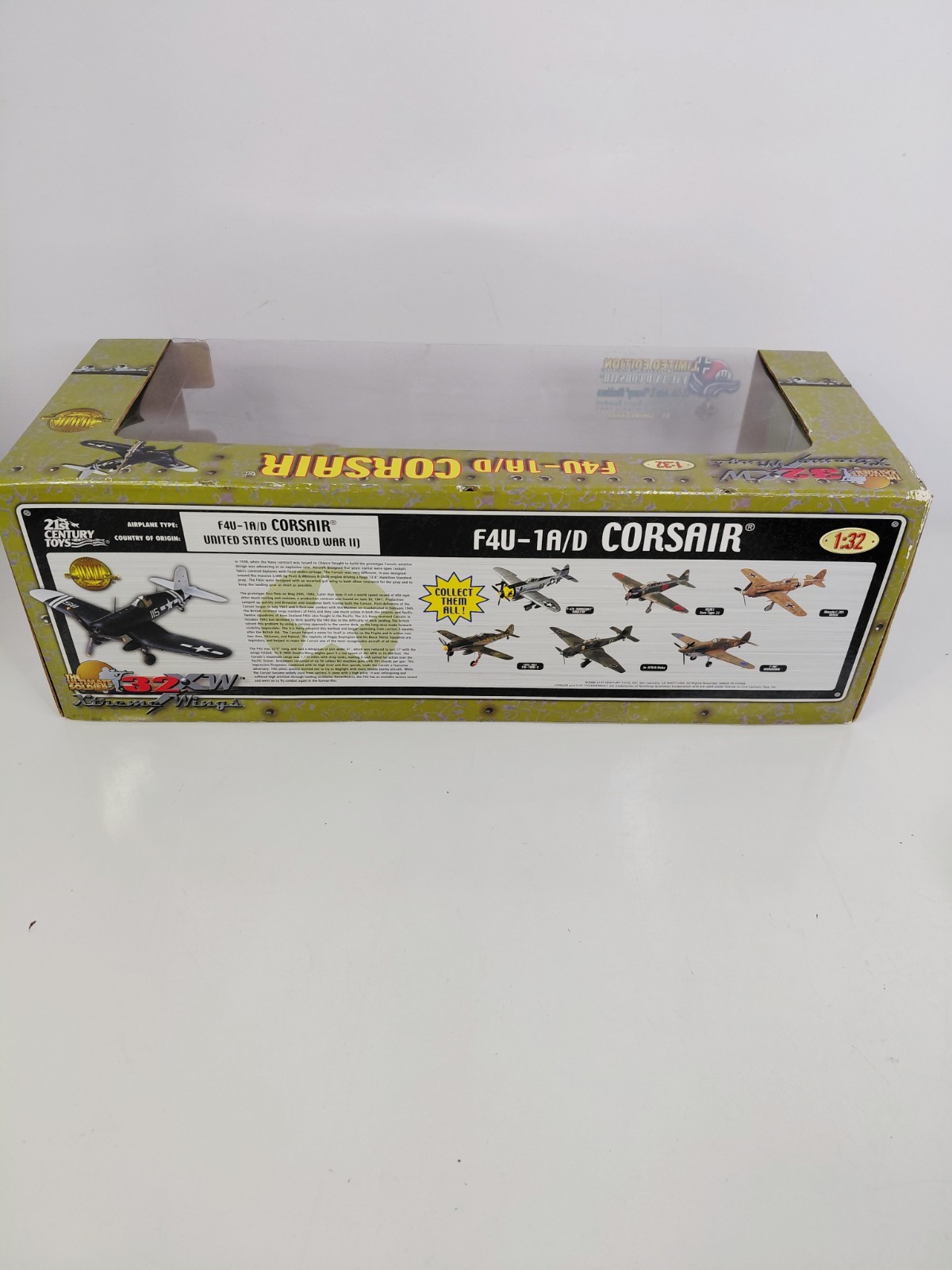 21st Century Toys Ultimate Soldier F4u-1a/D Corsair Jolly Rogers 1:32 Scale Rare