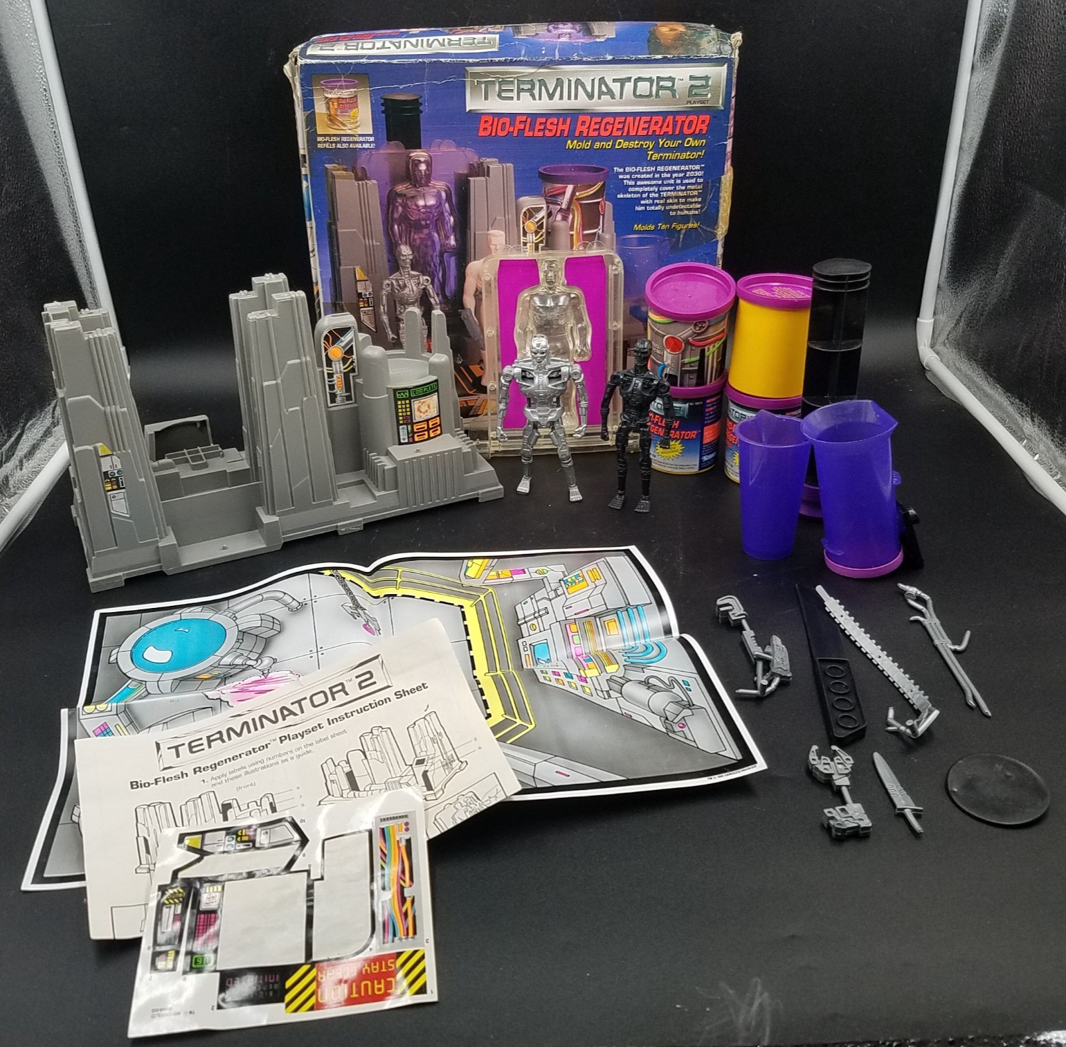 1991 Kenner Terminator 2 Bio-Flesh Regenerator Loose w/ Box 100% Complete
