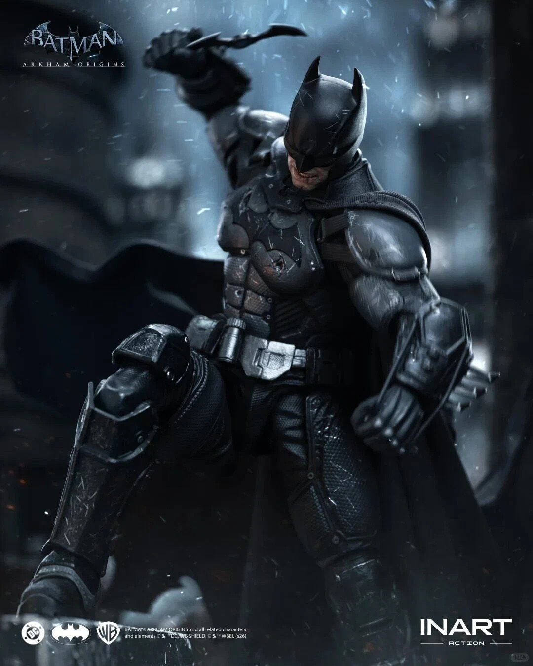 INART G0007 1/12 Arkham Batman (Battle Damaged Version) Action Figure In Stock