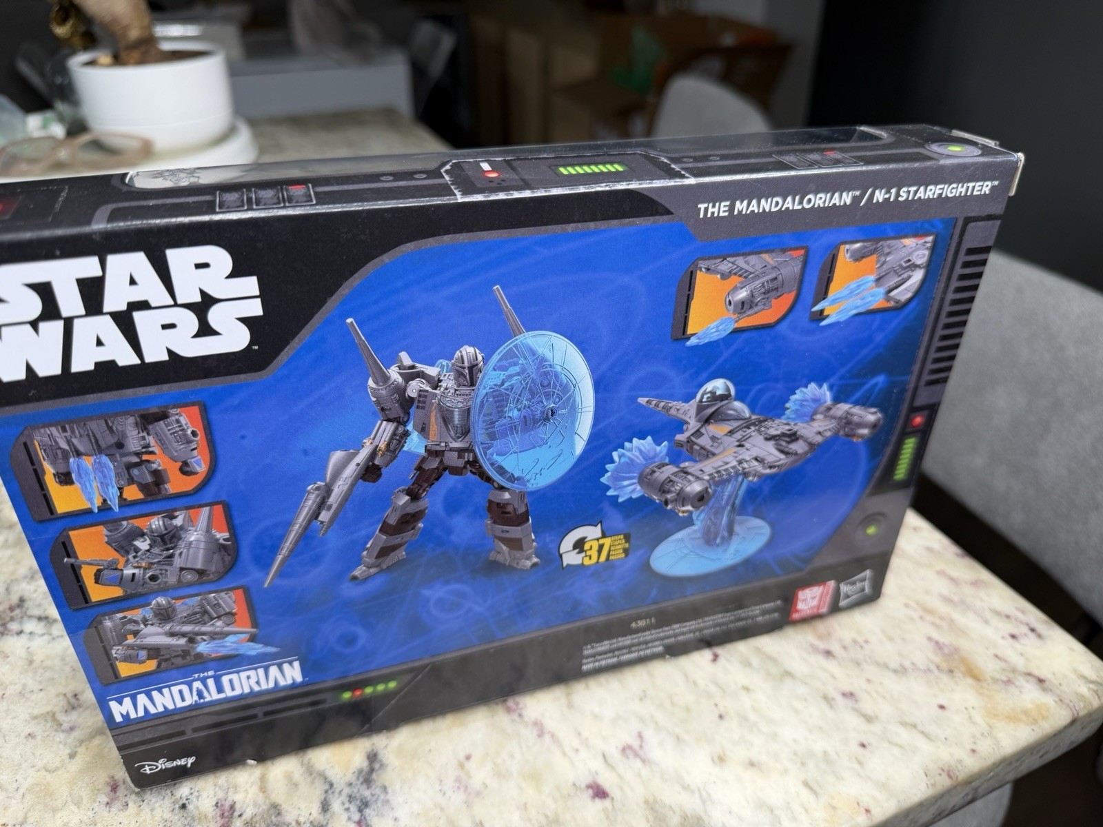 Transformers x Star Wars Mandalorian N-1 Starfighter Action Figure NEW Hasbro