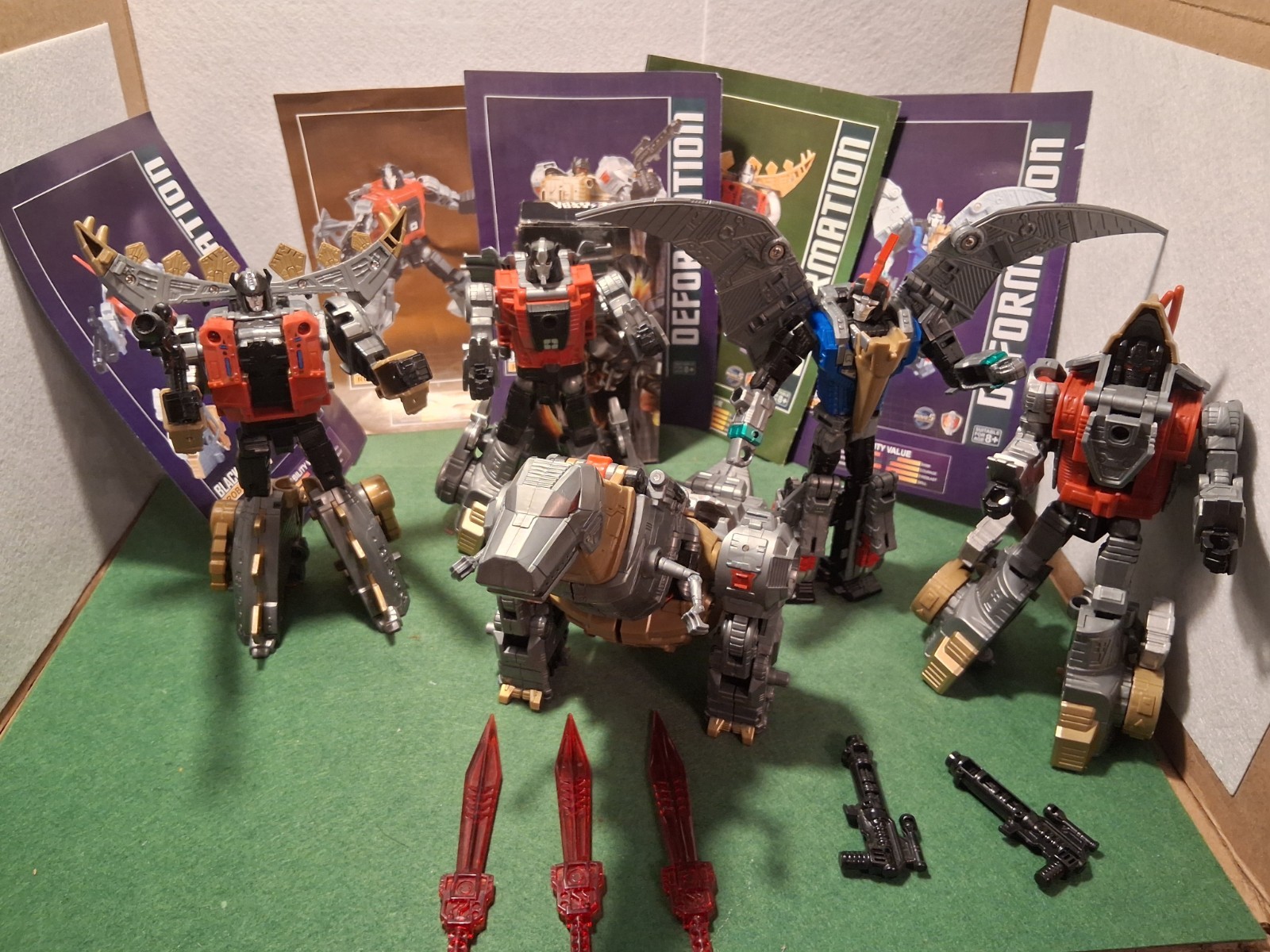 Transformers Black Mambo Dino Robot Force