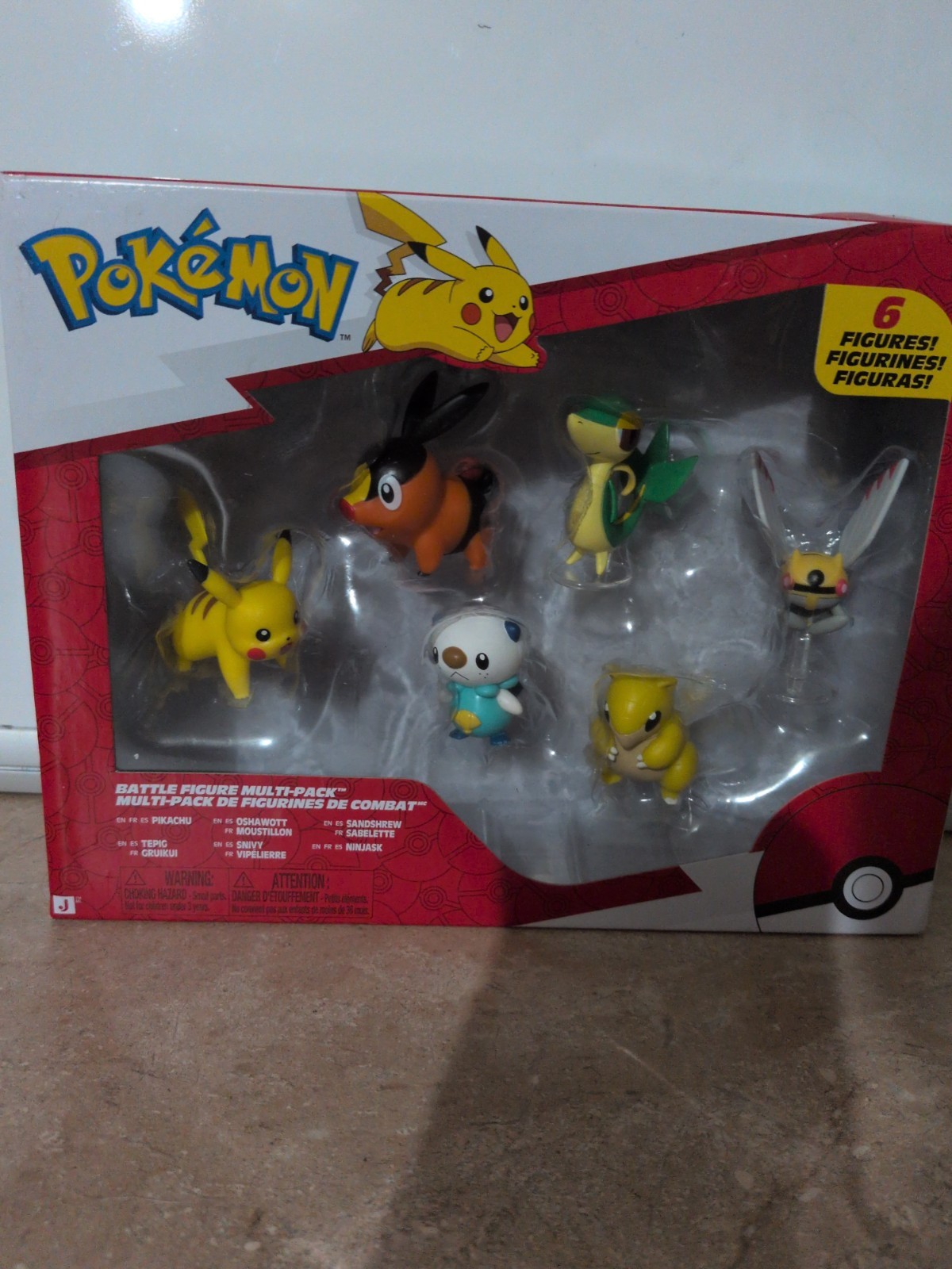 Pokemon Battle Figure Multipack 6pk Pikachu Snivy Ninjask And More