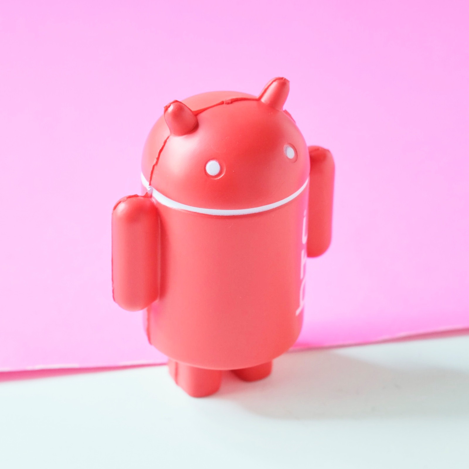 Android Logo Robot Mascot Stress Relief Squeeze Toy HTC Red