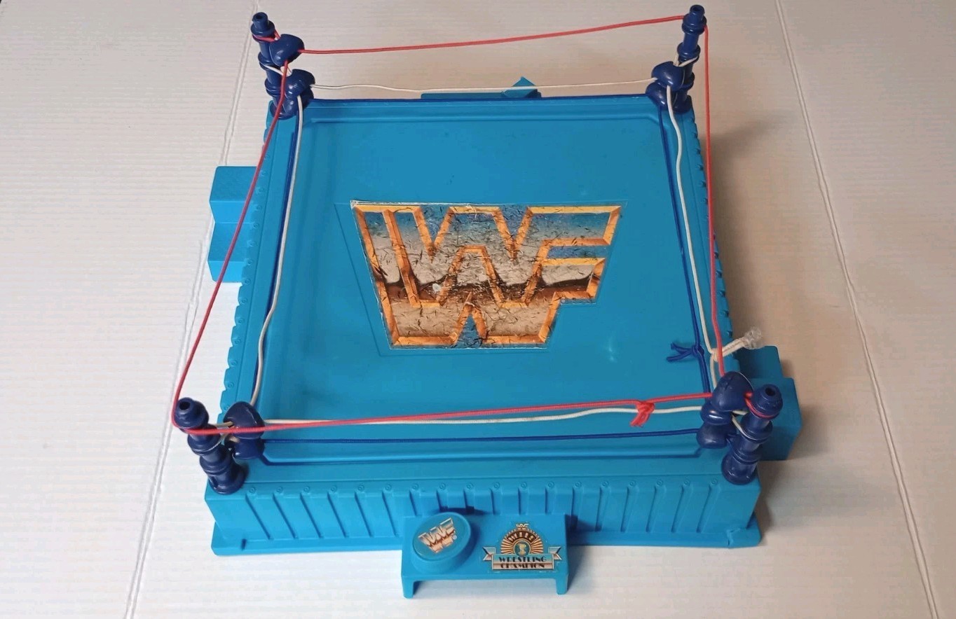 WWF Wrestling Ring Stamp 1989 Blue Post HTF – PLEASE READ