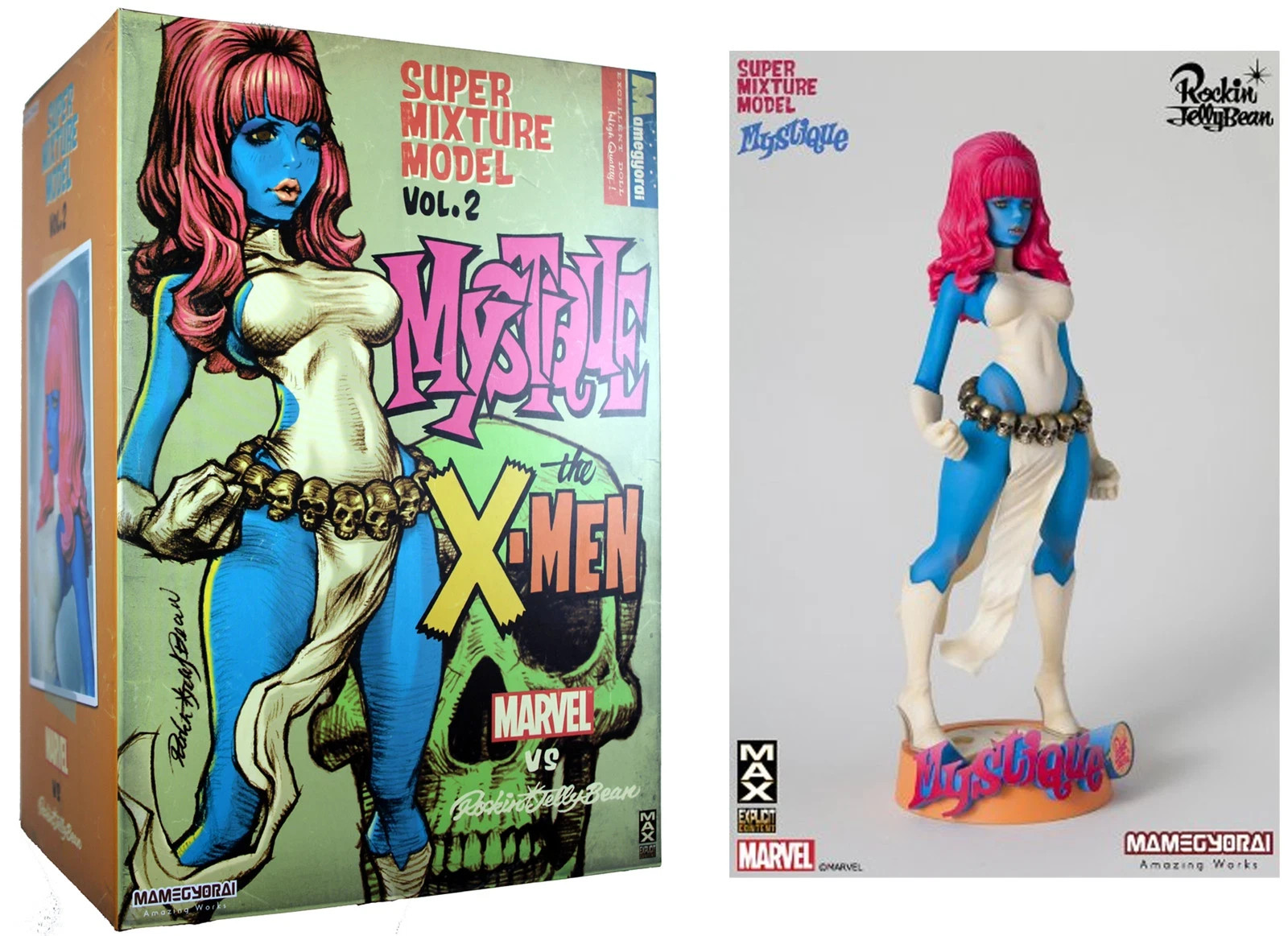 Super Mixture Model Vol. 2 ~ MYSTIQUE FIGURE ~ Marvel vs. Rockin’ Jelly Bean