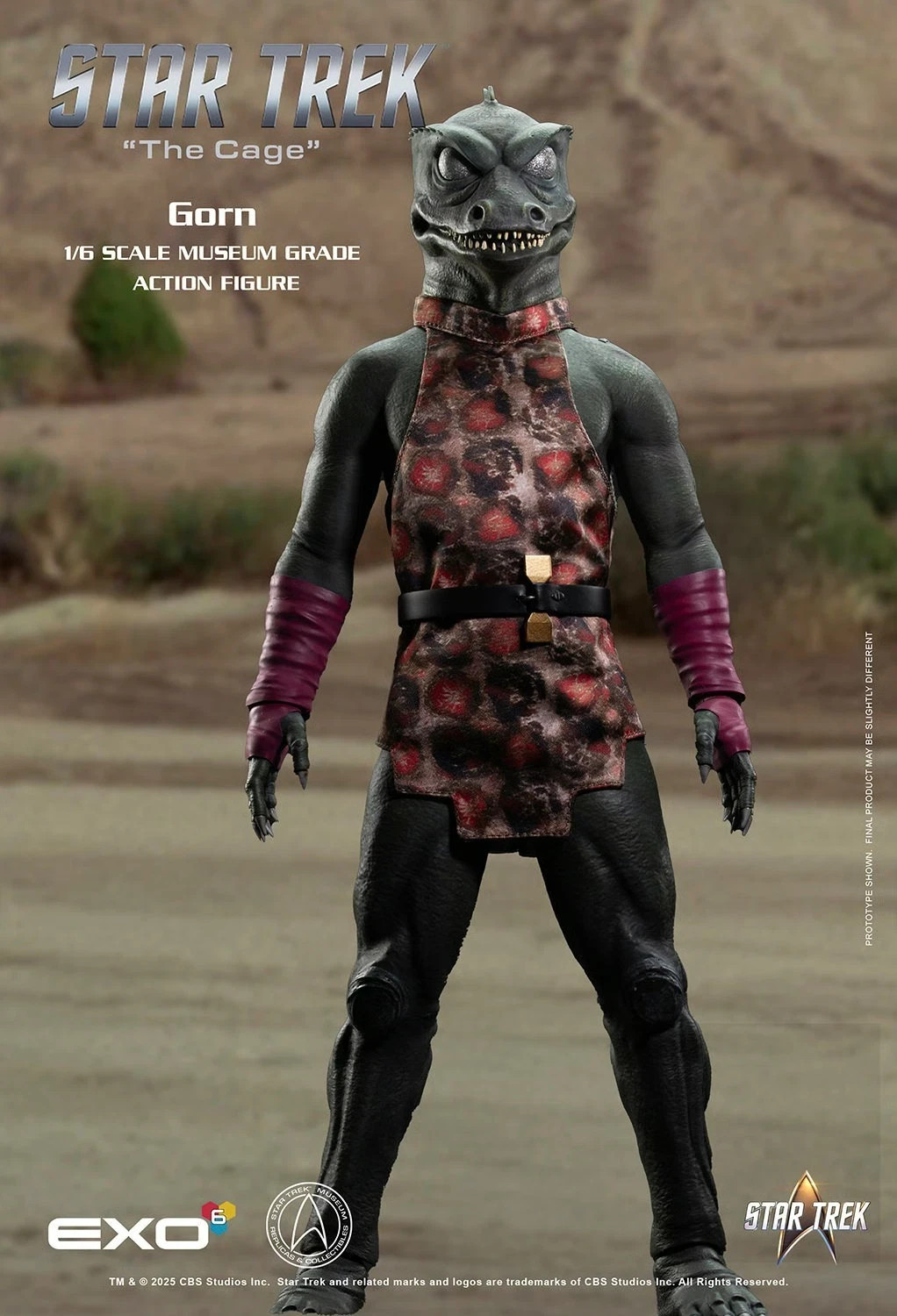 EXO-6 Star Trek: The Original Series Gorn 1/6 Scale Figure In Stock