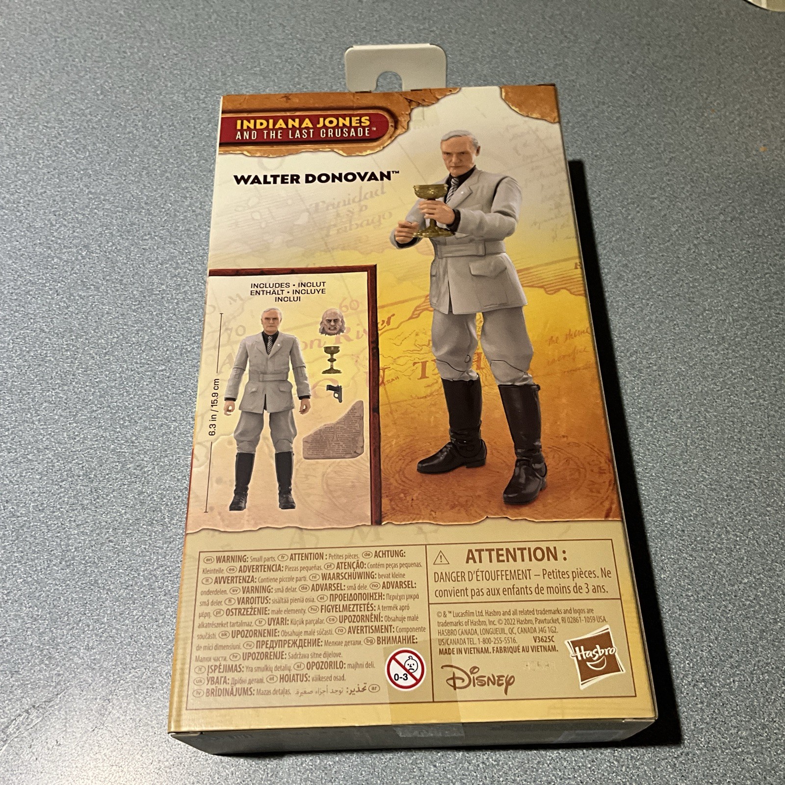Indiana Jones Adventure Series Walter Donovan 6″ Action Figure Hasbro NEW