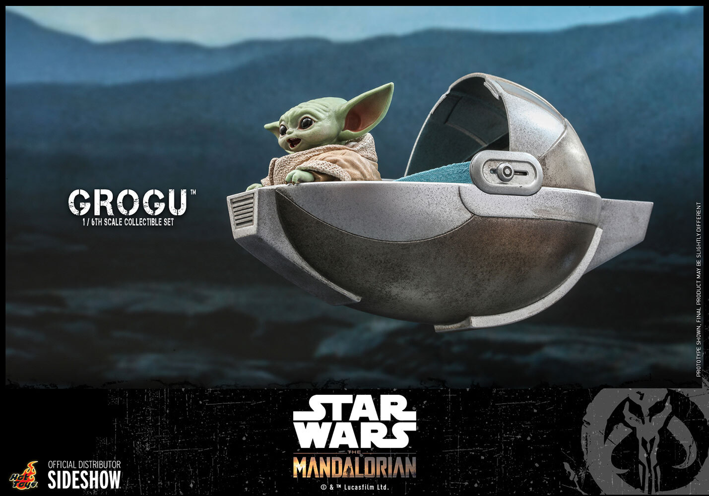 Hot Toys Grogu Star Wars Mandalorian The Child 1/6 Scale Figure Set TMS043 New