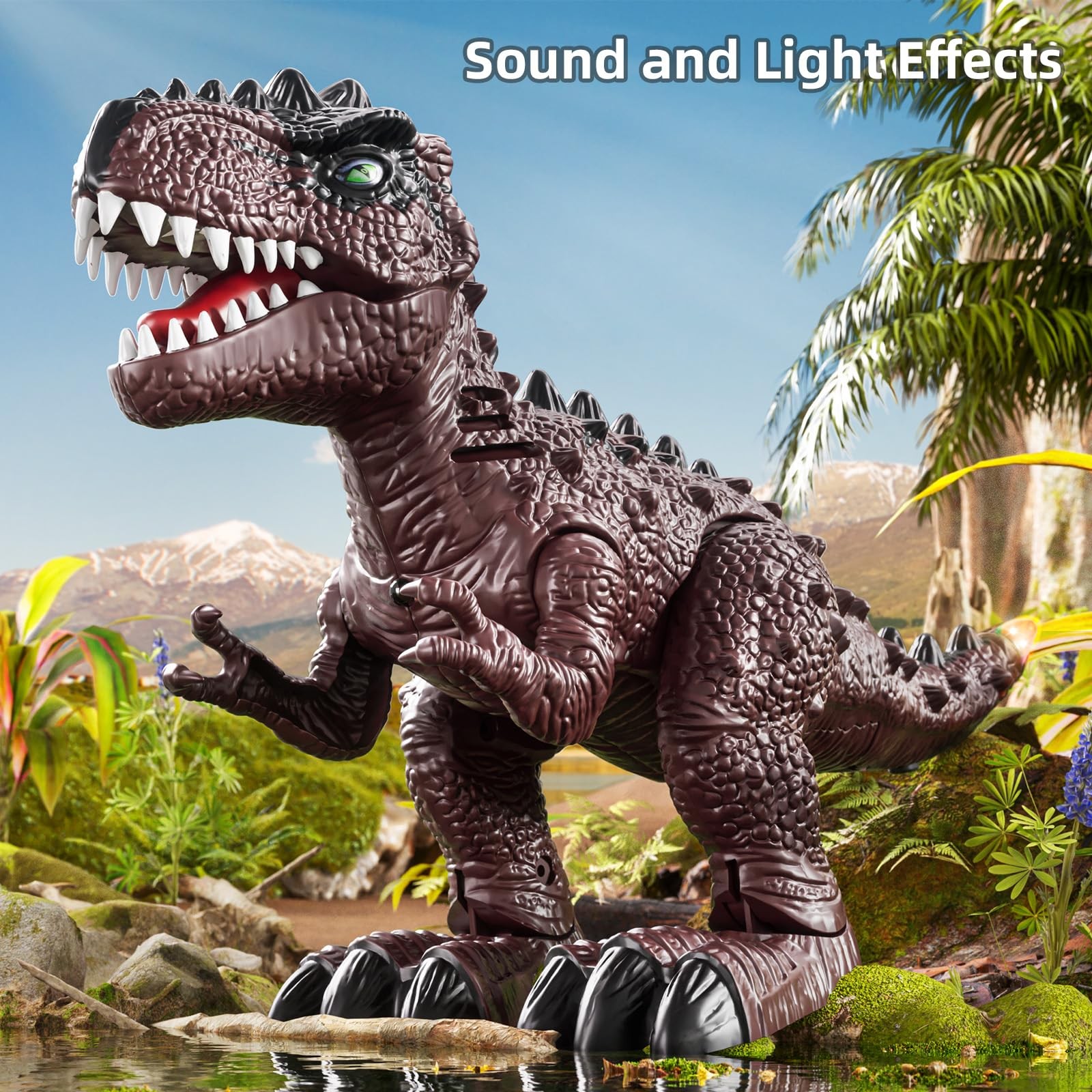 JUKUDAHU Dinosaur Toys for Kids 3 4 5 6 7 8 Years Old – Electronic Walking Di…