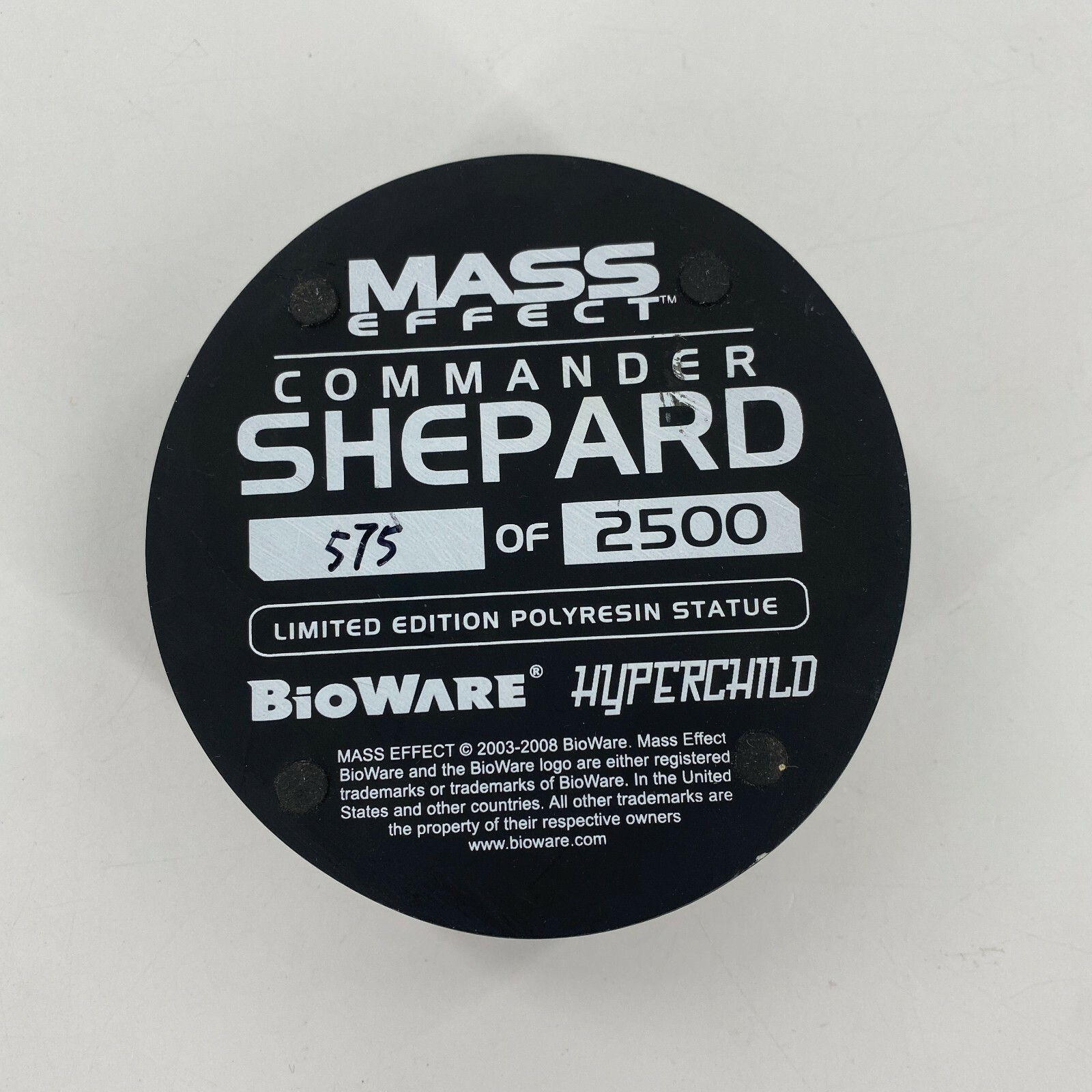 Commander Shepard Limited Edition Polyresin Statue Mass Effect Hyperchild 2008