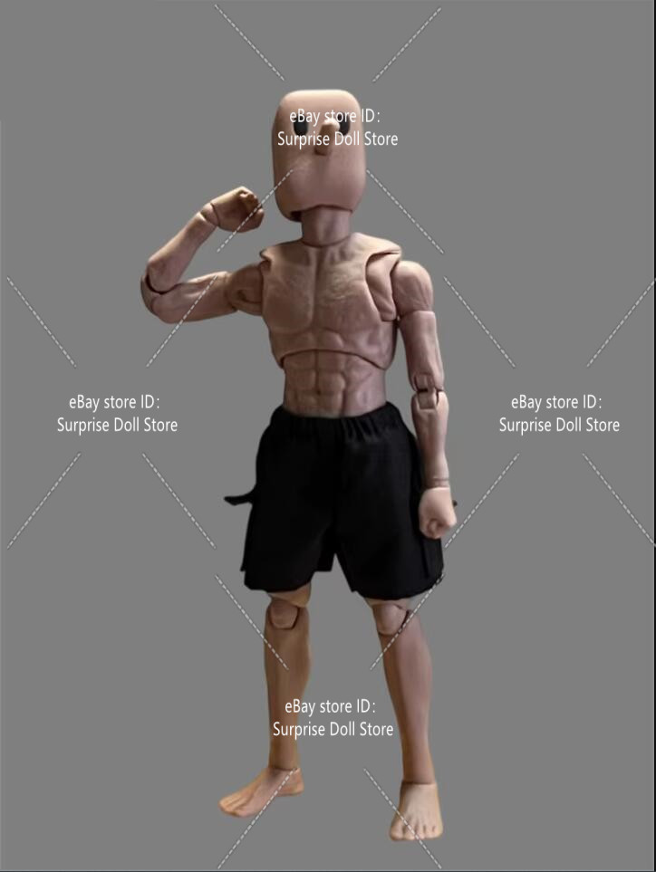 1/12 Notaman NT-0 Male Flexible Body Strong Muscular Square Head 16.5cm Figure