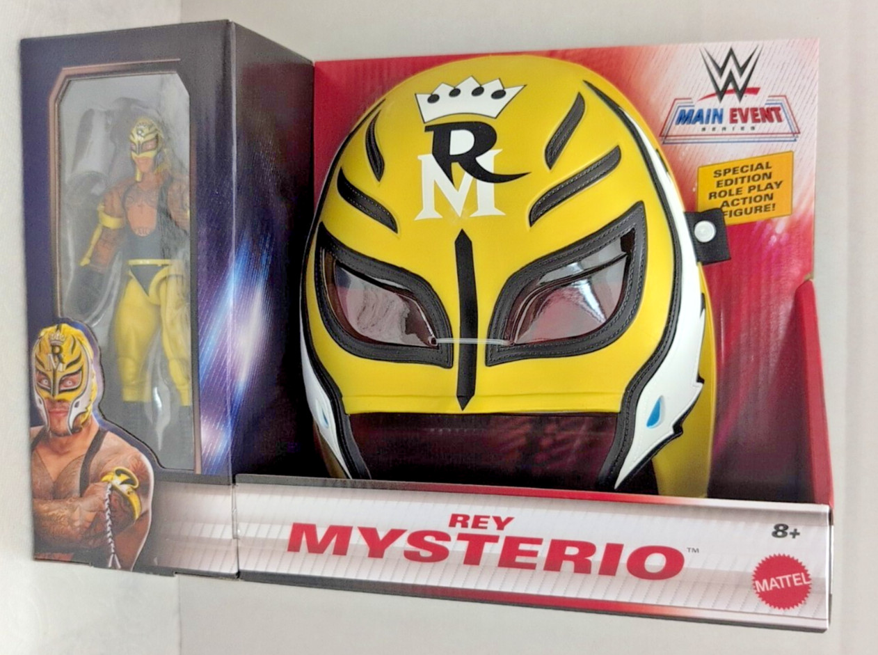 Rey Mysterio Role Play and Main Event Figure Mattel WWE Toy Wrestling NEW!