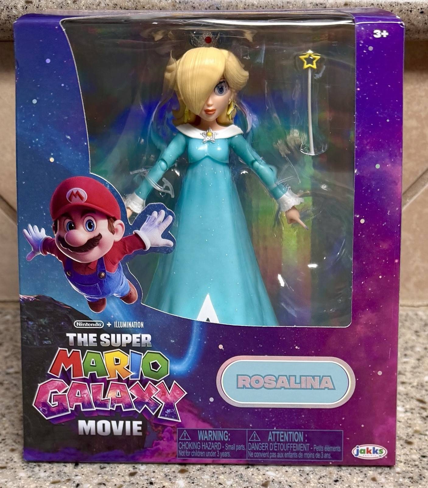 Rosalina THE SUPER MARIO GALAXY MOVIE 5″ Action Figure Jakks Pacific NEW Sealed