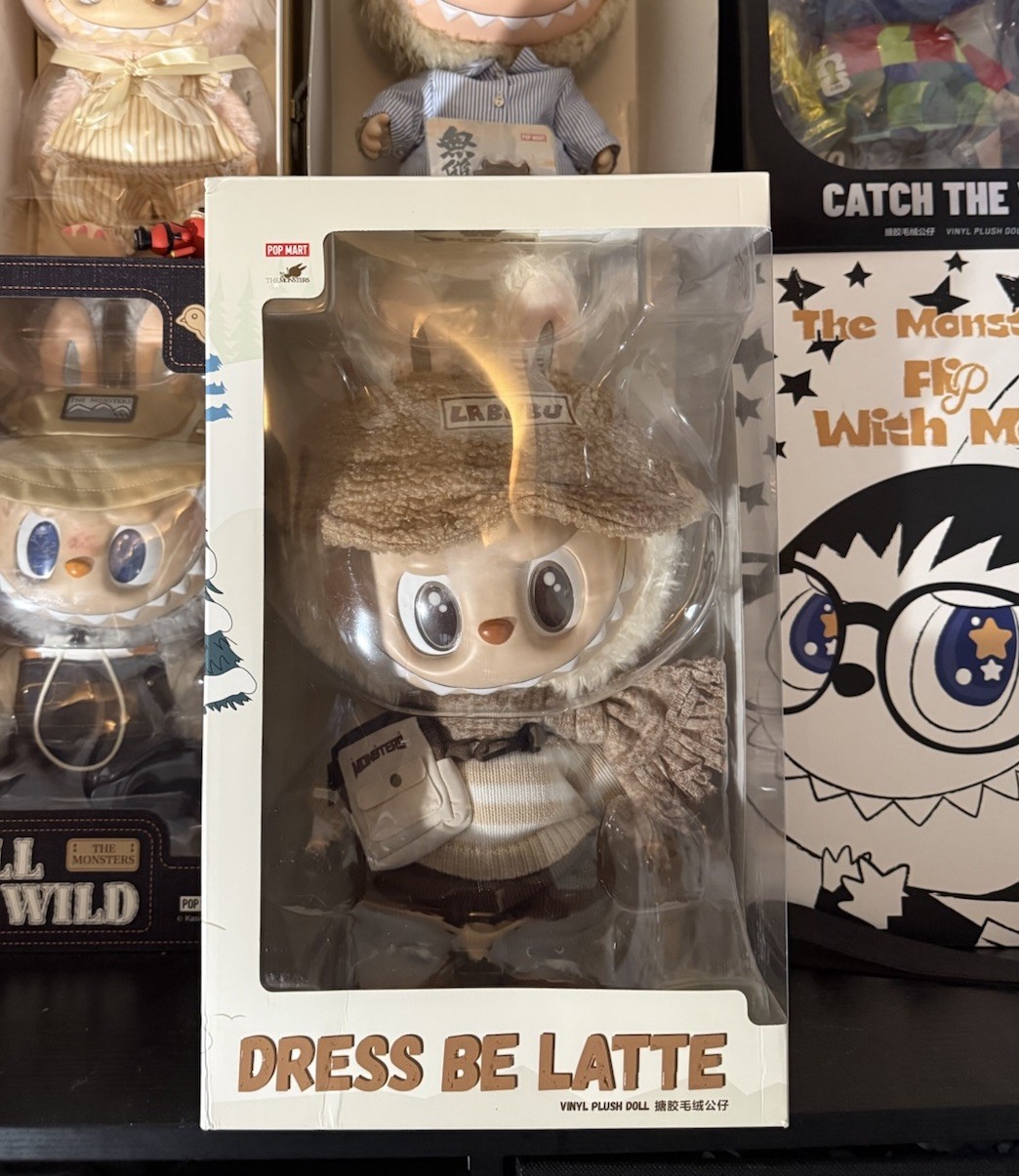 POP MART The Monsters LABUBU Dress be Latte Vinyl Plush Doll | Authentic In Hand