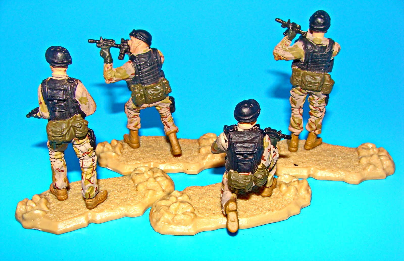 1:32 Forces of Valor Unimax U.S. Navy Seal Delta Black Hawk Down Figures Set Lot