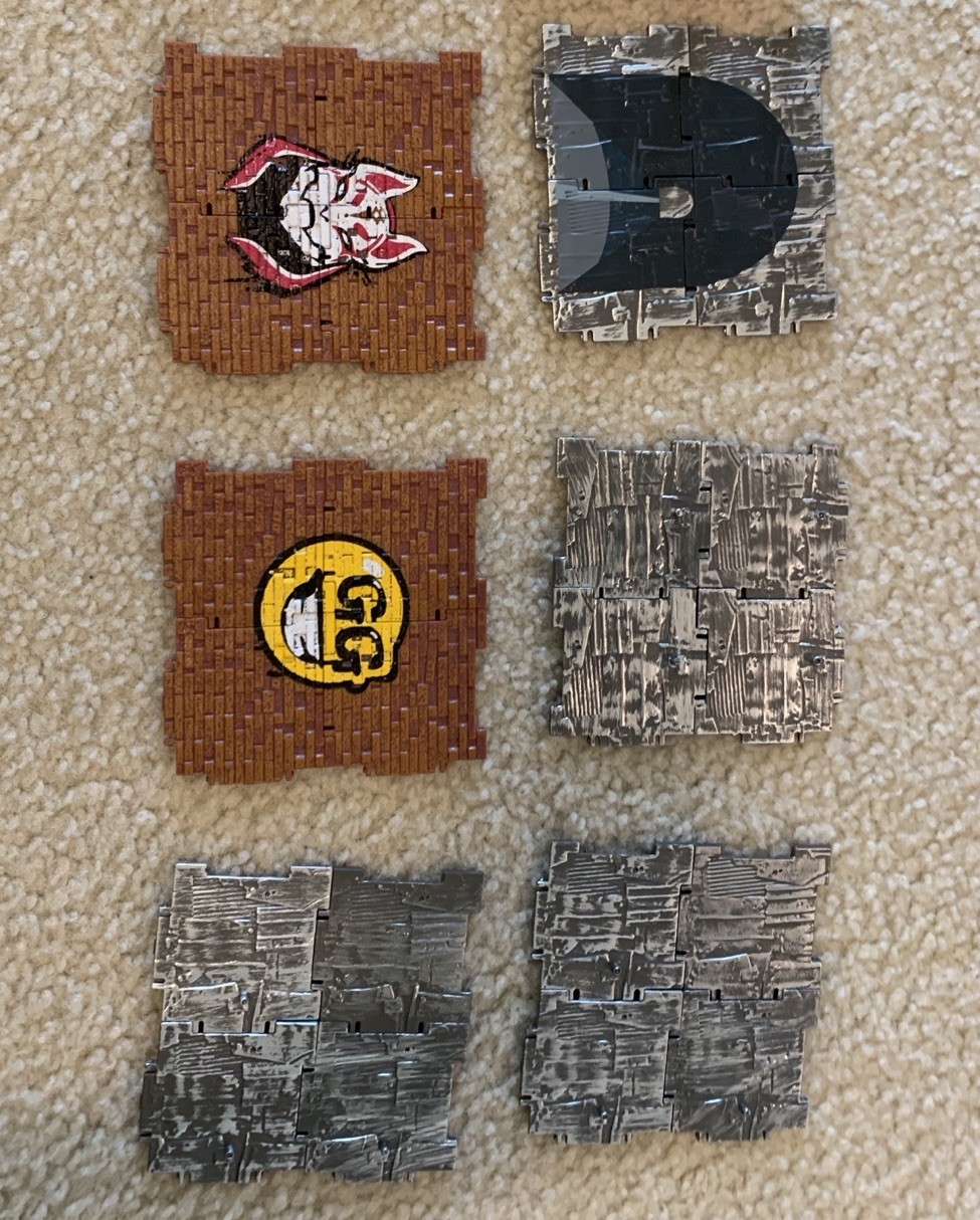 Fortnite Jazwares 4” Building Materials Lot- Doors, Windows, Spray Paint Walls