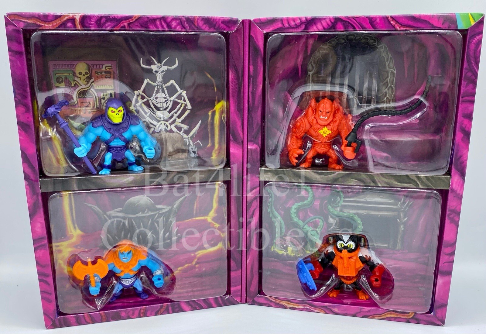 MASTERS OF UNIVERSE ETERNIA MINIS SET 4-PACK DIORAMA SNAKE MOUNTAIN NEW!!