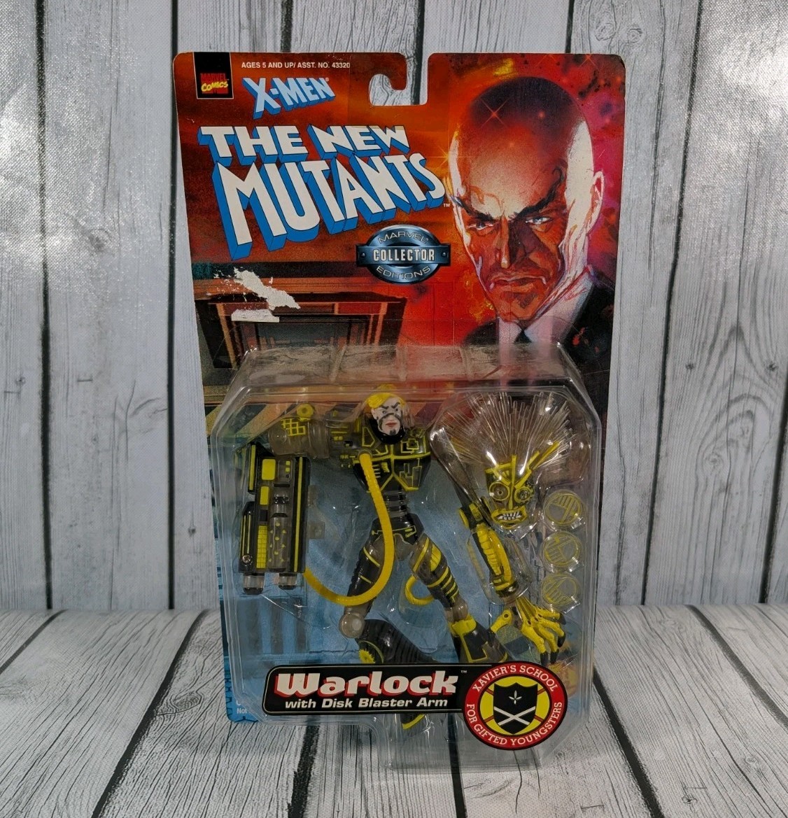 Vintage Warlock The New Mutants Collectors Edition with Disc Blaster Arms 1998