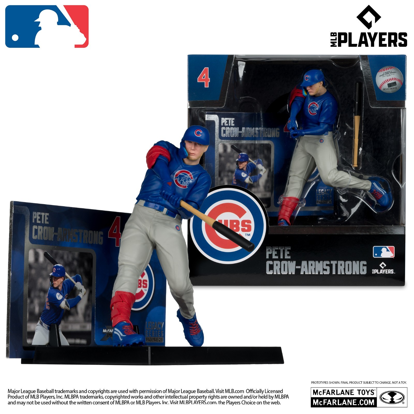McFarlane MLB SportsPicks Pete Crow-Armstrong Chicago Cubs 7″ Action Figure