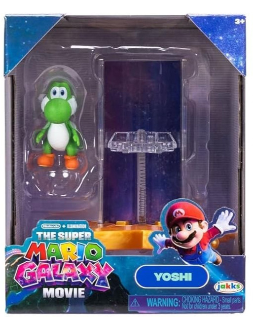 The Super Mario Galaxy Movie Yoshi 1.5″ Action Figure w/ Star Launcher Accessory