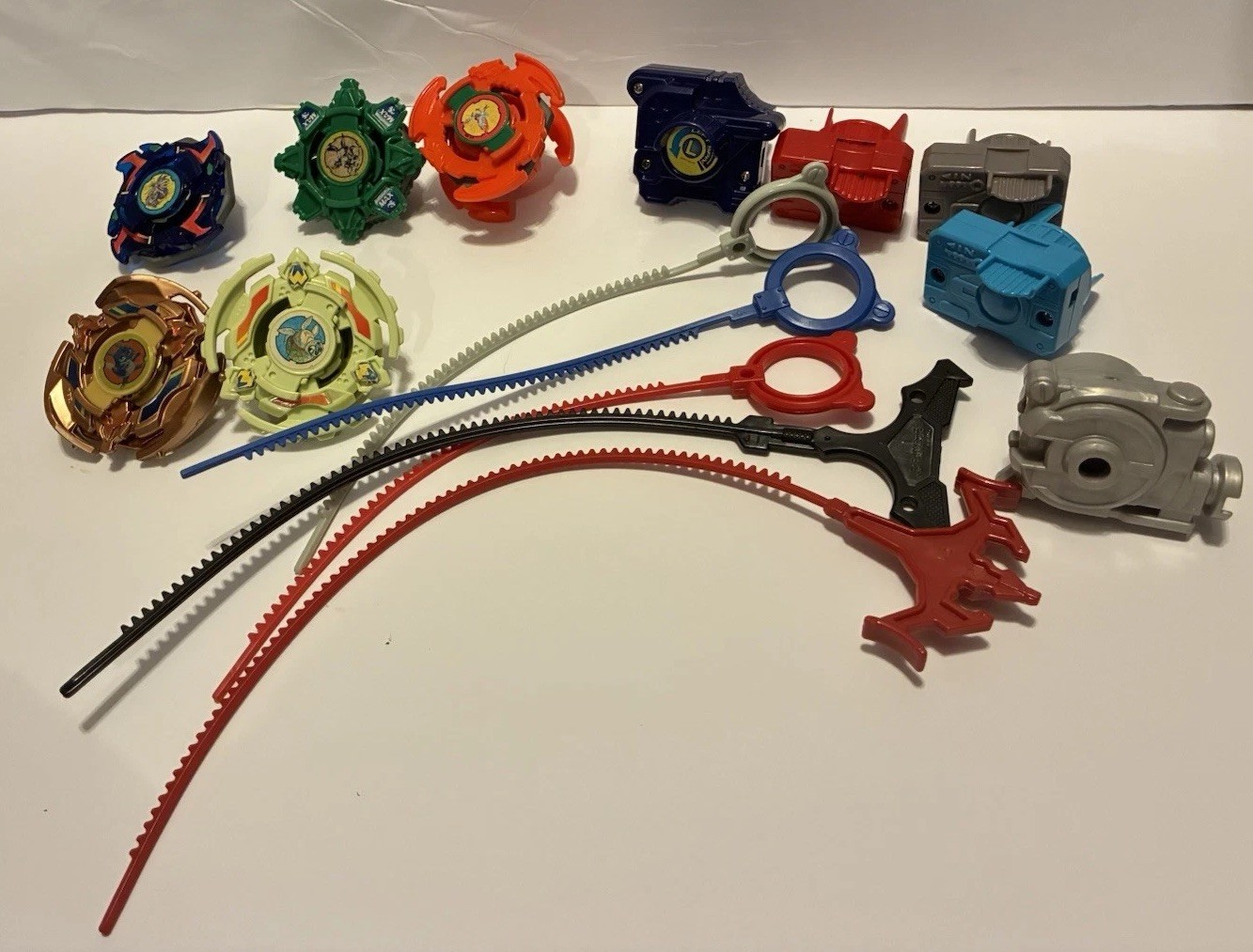 Beyblade Mixed Collection Lot of Toys Spinners Launchers Rip Cords