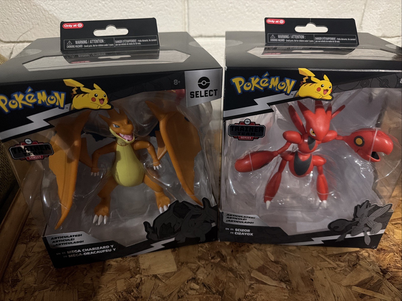 Pokémon Select Mega Charizard Y & Scizor Action Figure Lot Target Exclusive NIB
